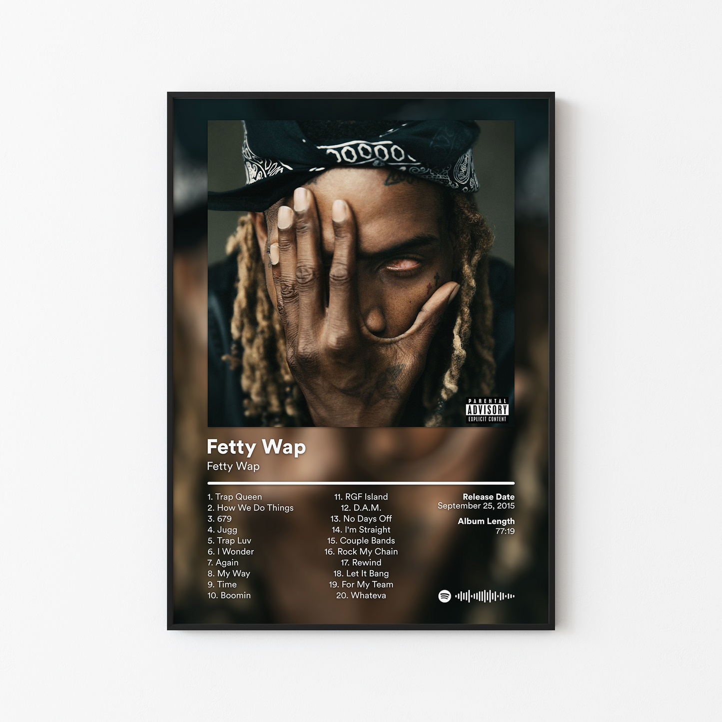 Fetty Wap Fetty Wap Self Titled Album Poster