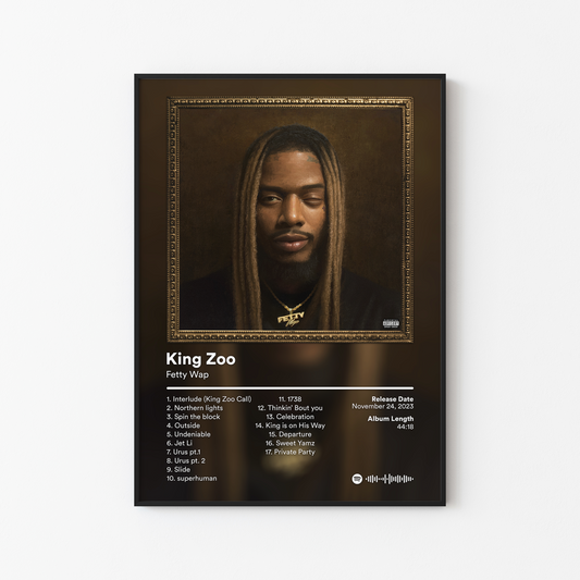 Fetty Wap King Zoo Album Poster