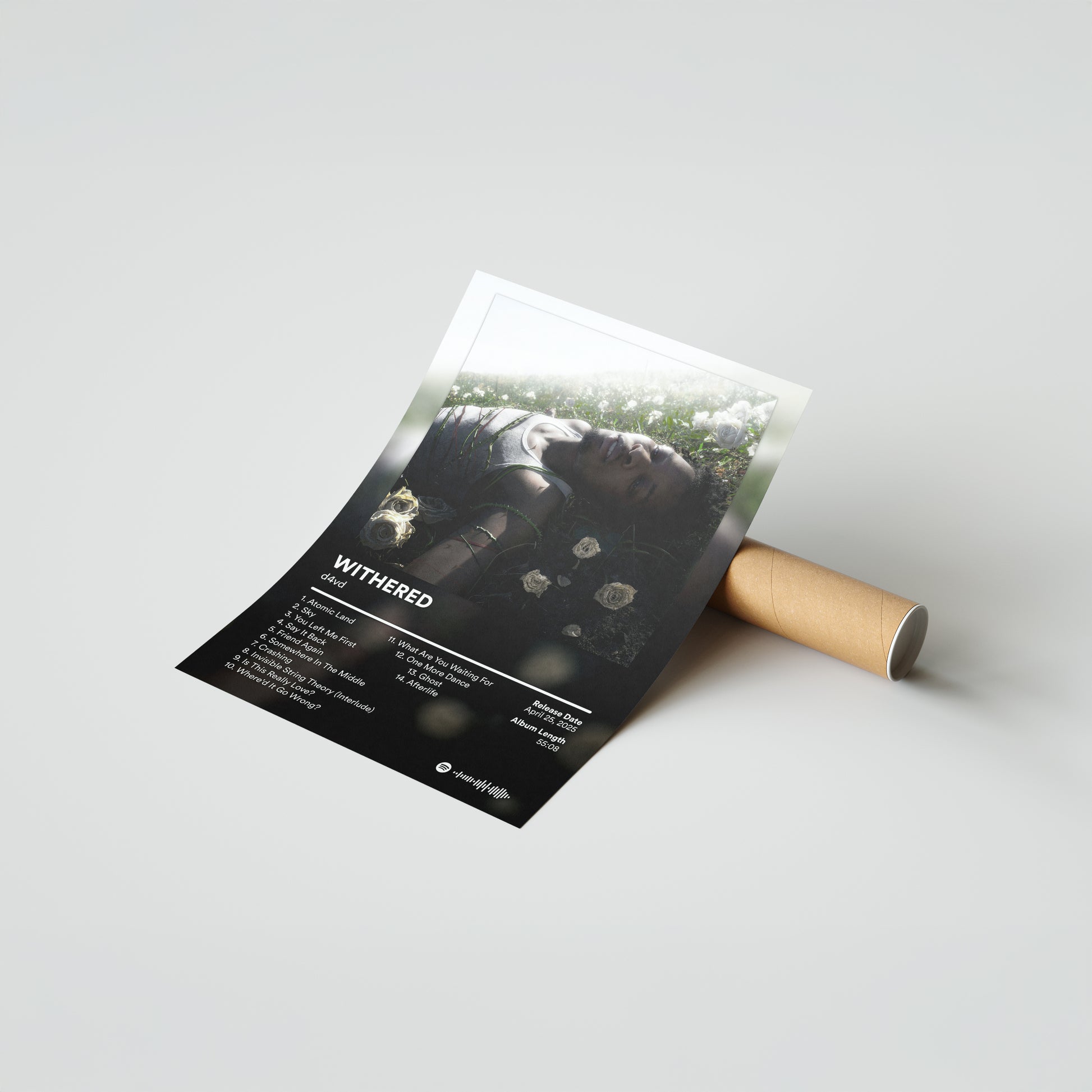 d4vd WITHERED Album Poster
