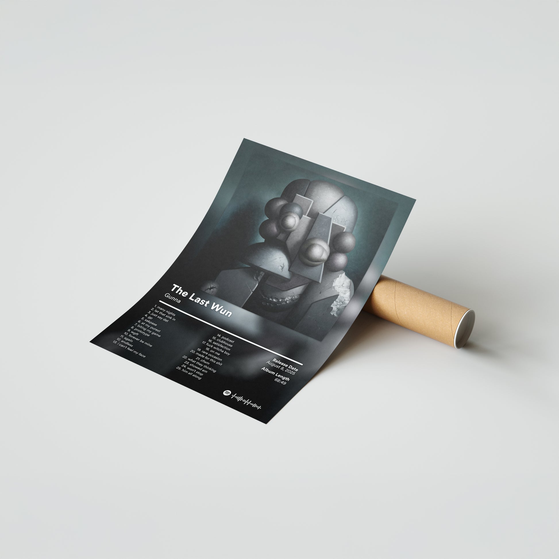 Custom Song Poster Personalised Music Wall Art