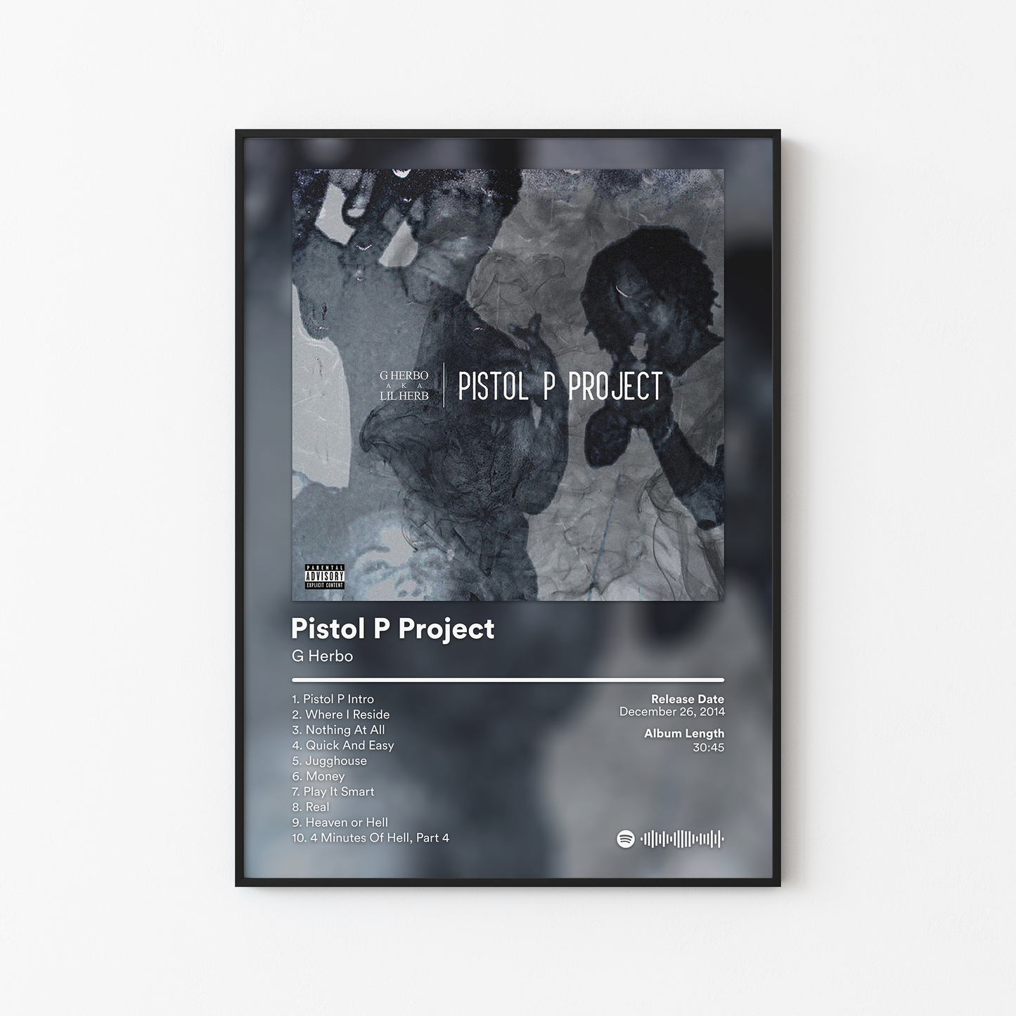 G Herbo Pistol P Project Album Poster