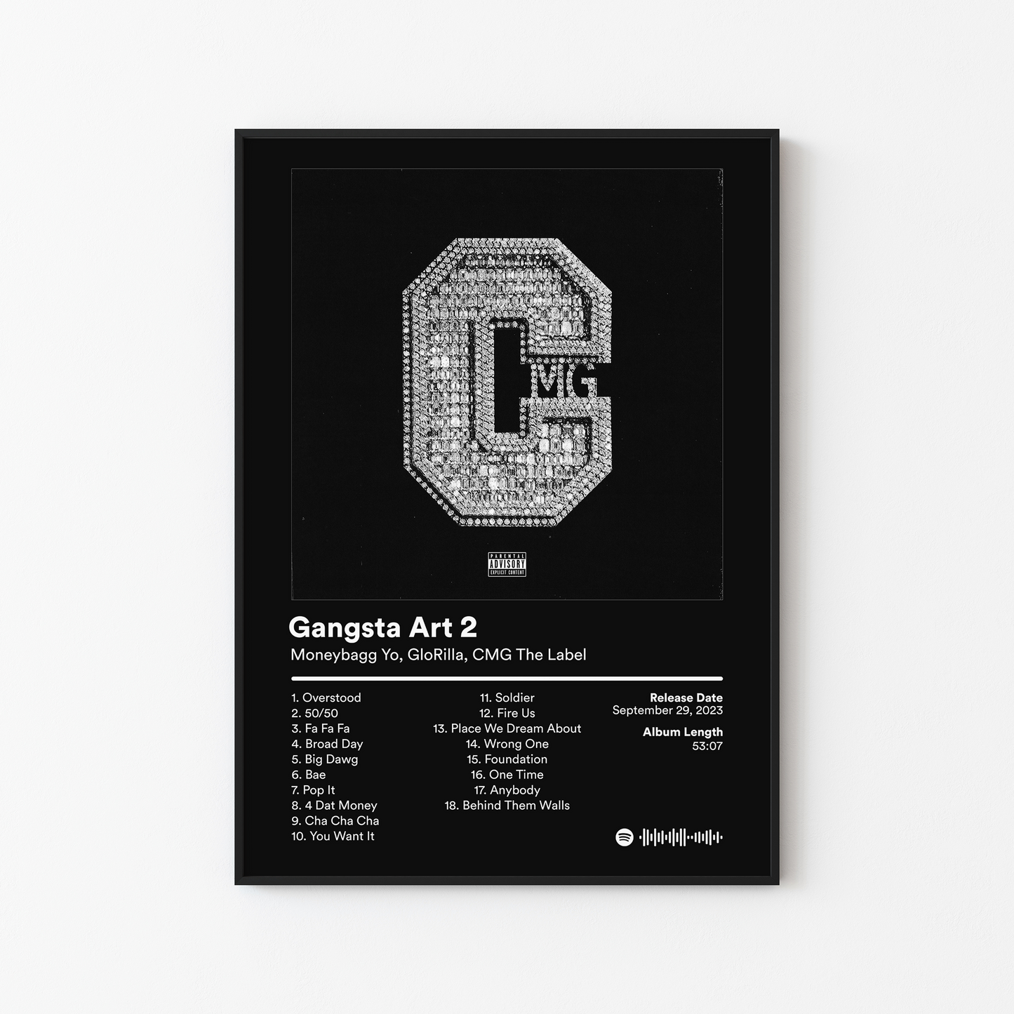 GloRilla Gangsta Art 2 Album Poster