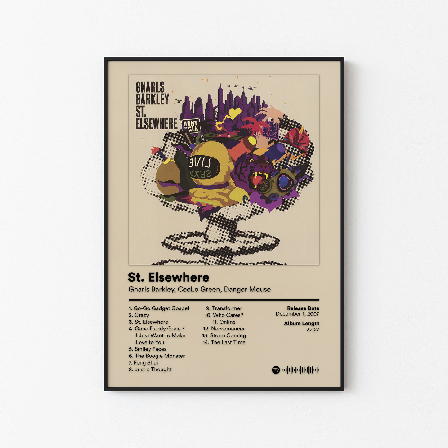 Gnarls Barkley CeeLo Green Danger Mouse St Elsewhere Poster