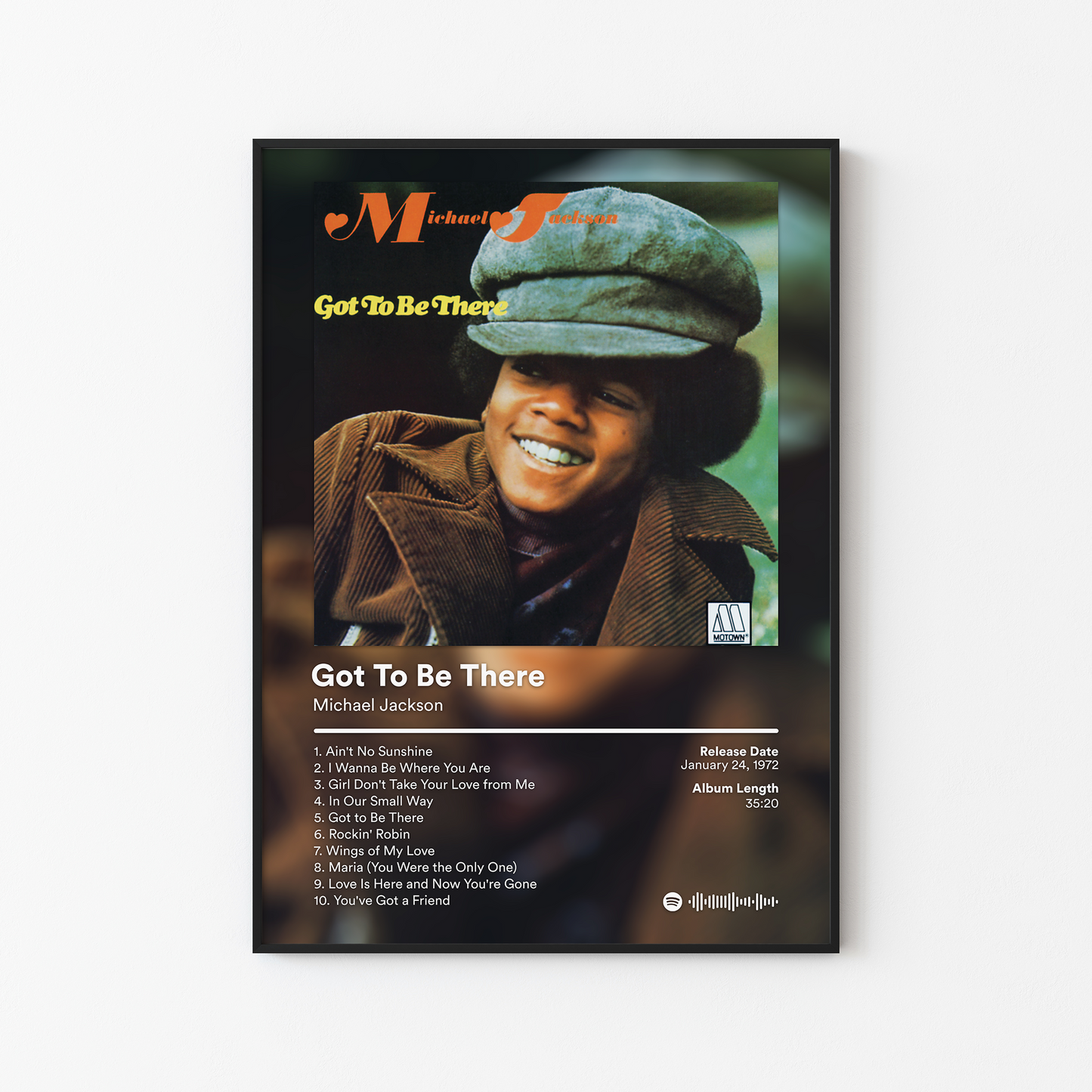 Michael Jackson Got To Be There Album Poster