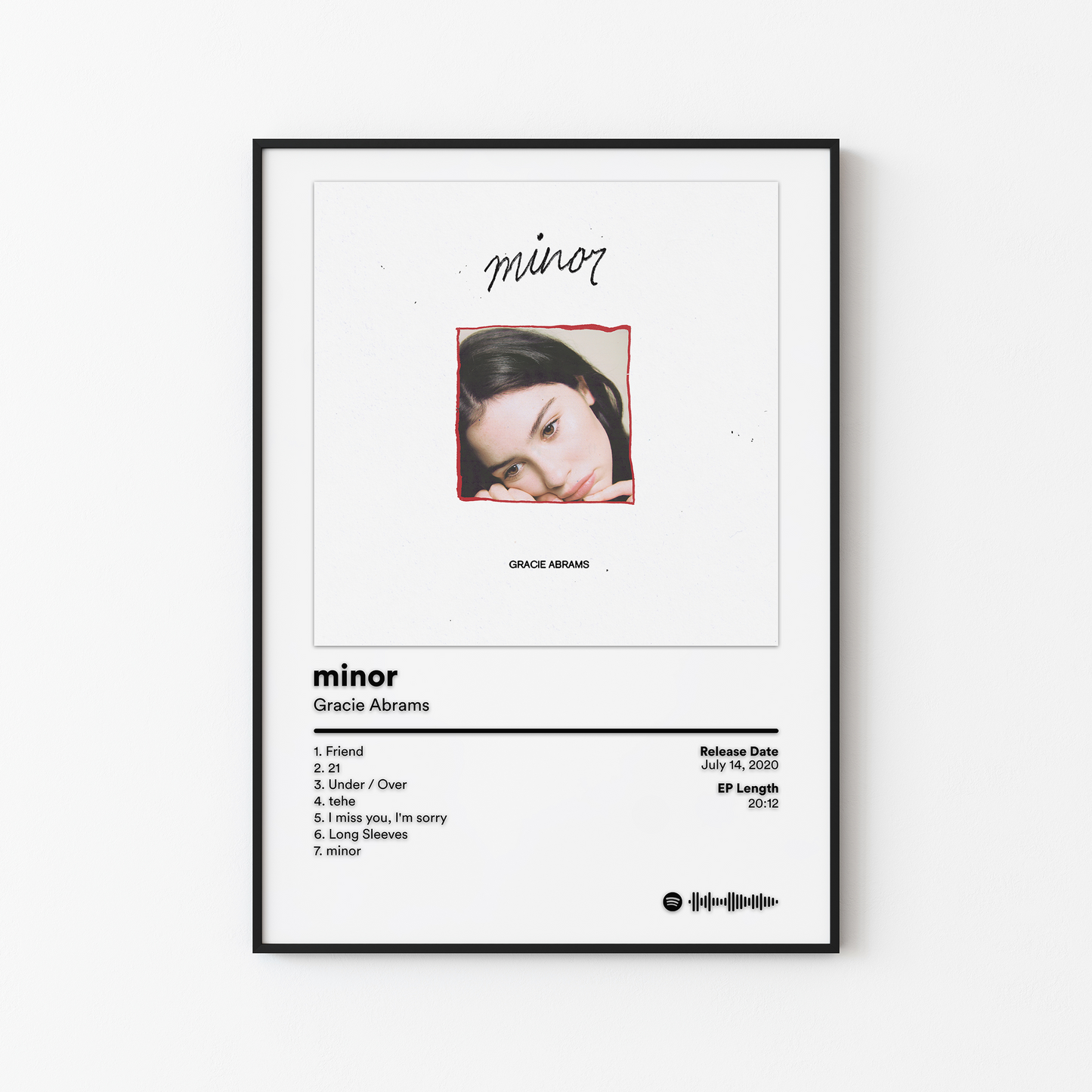 Gracie Abrams minor EP Poster