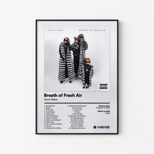 Gucci Mane Breath of Fresh Air Album Poster