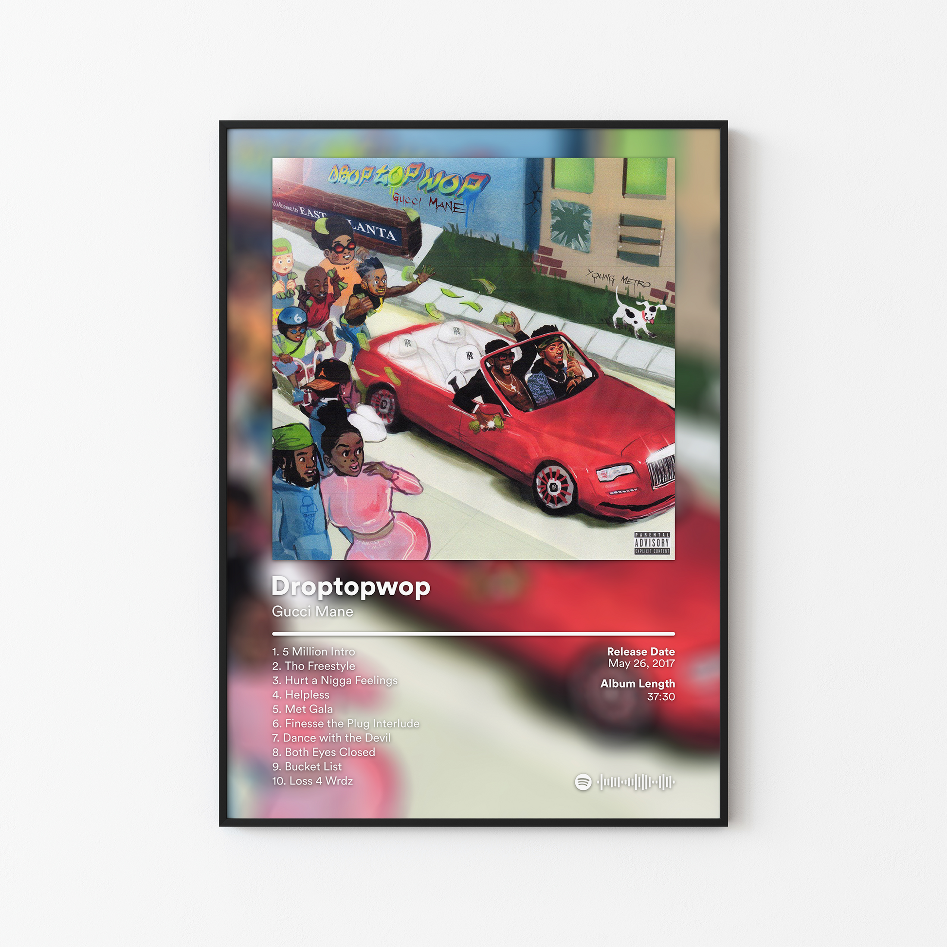 Gucci Mane Droptopwop Album Poster