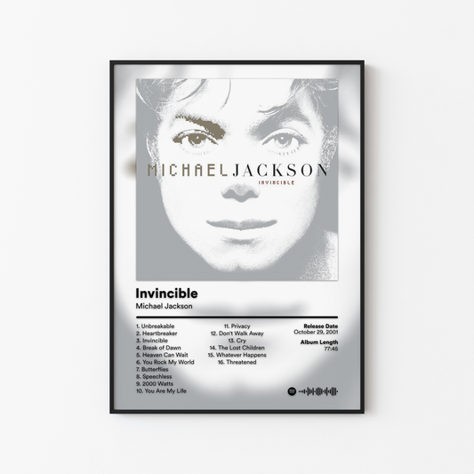 Michael Jackson Invincible Album Poster