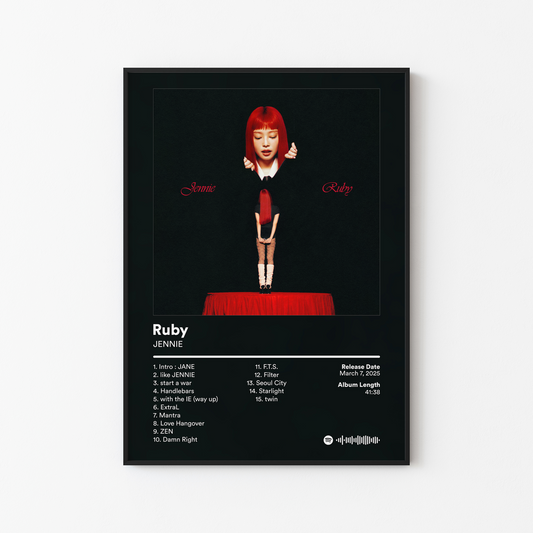 JENNIE Ruby Album Poster