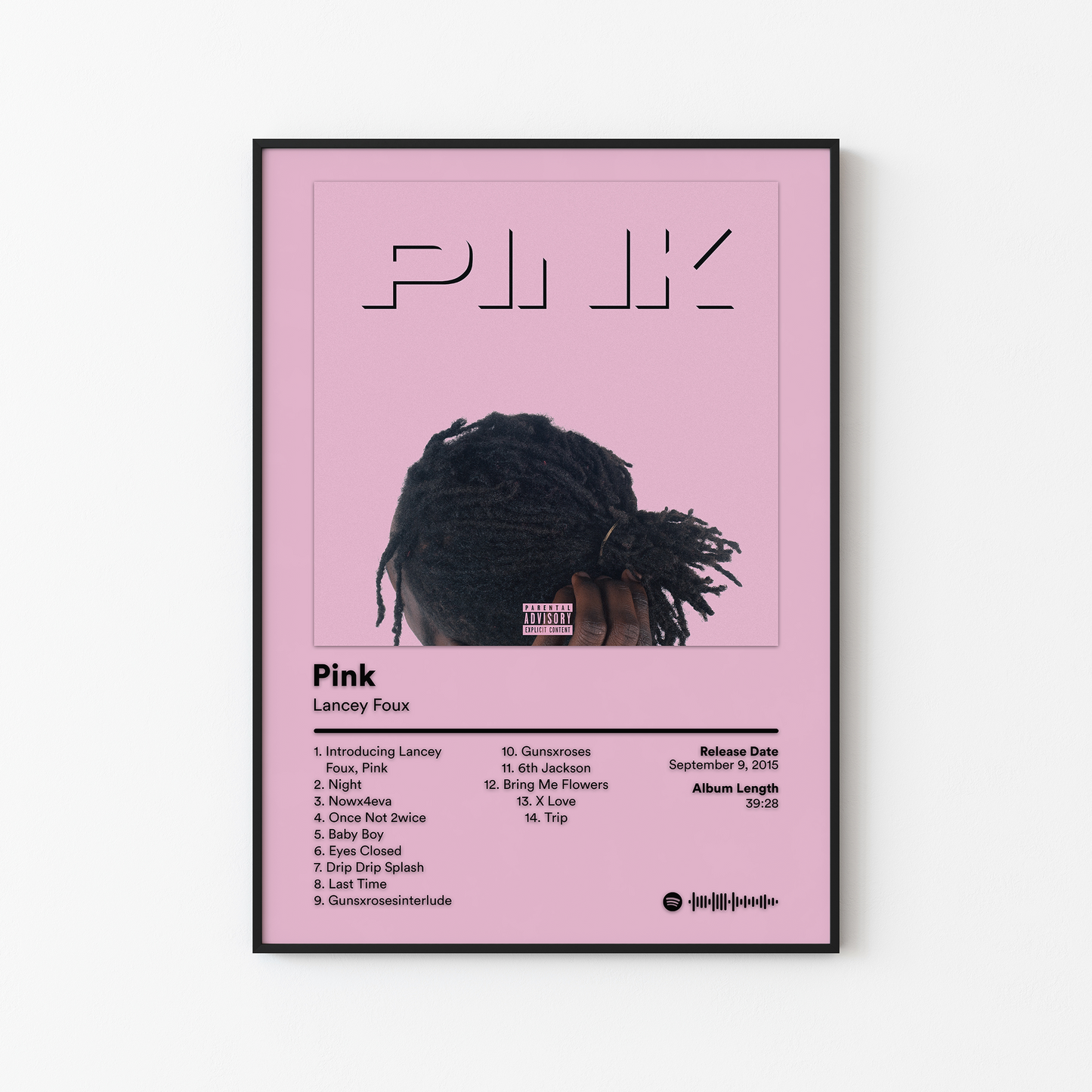 Lancey Foux Pink Album Poster