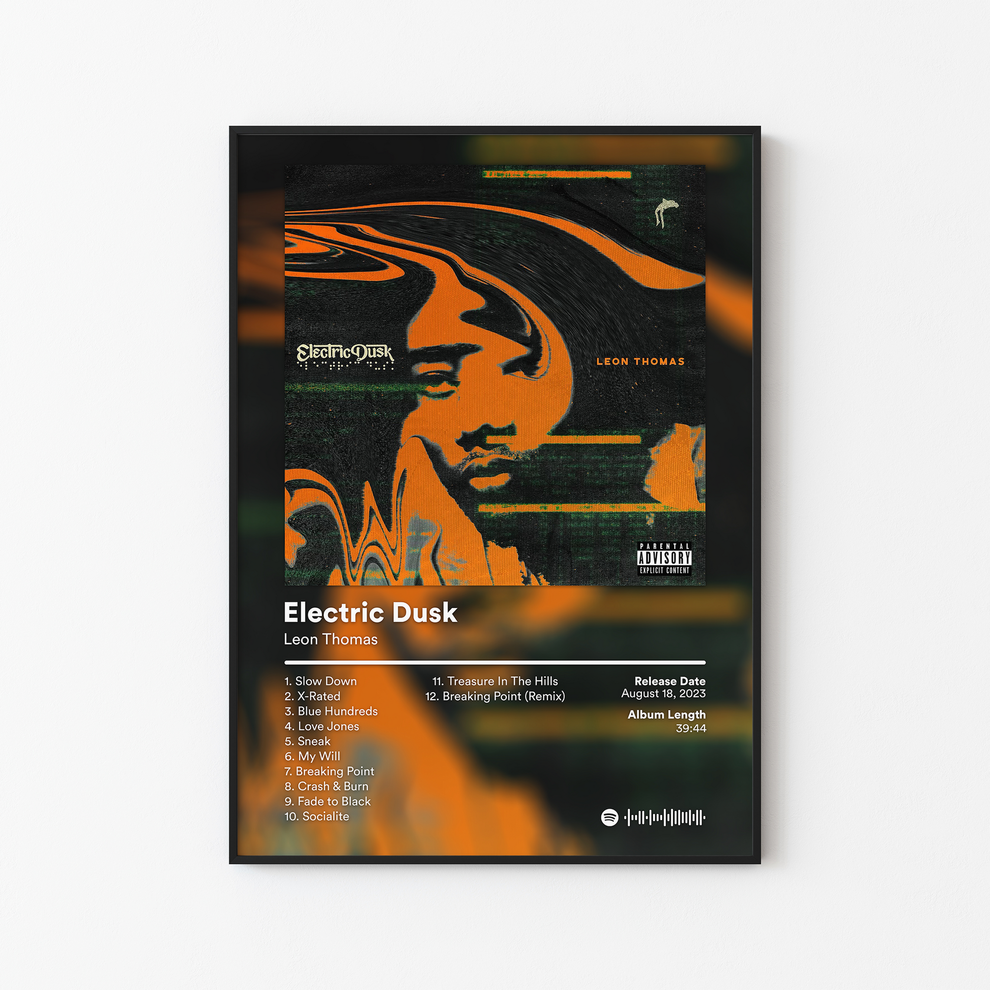 Leon Thomas Electric Dusk Album Poster