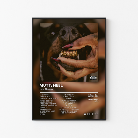 Leon Thomas MUTT Deluxe HEEL Album Poster