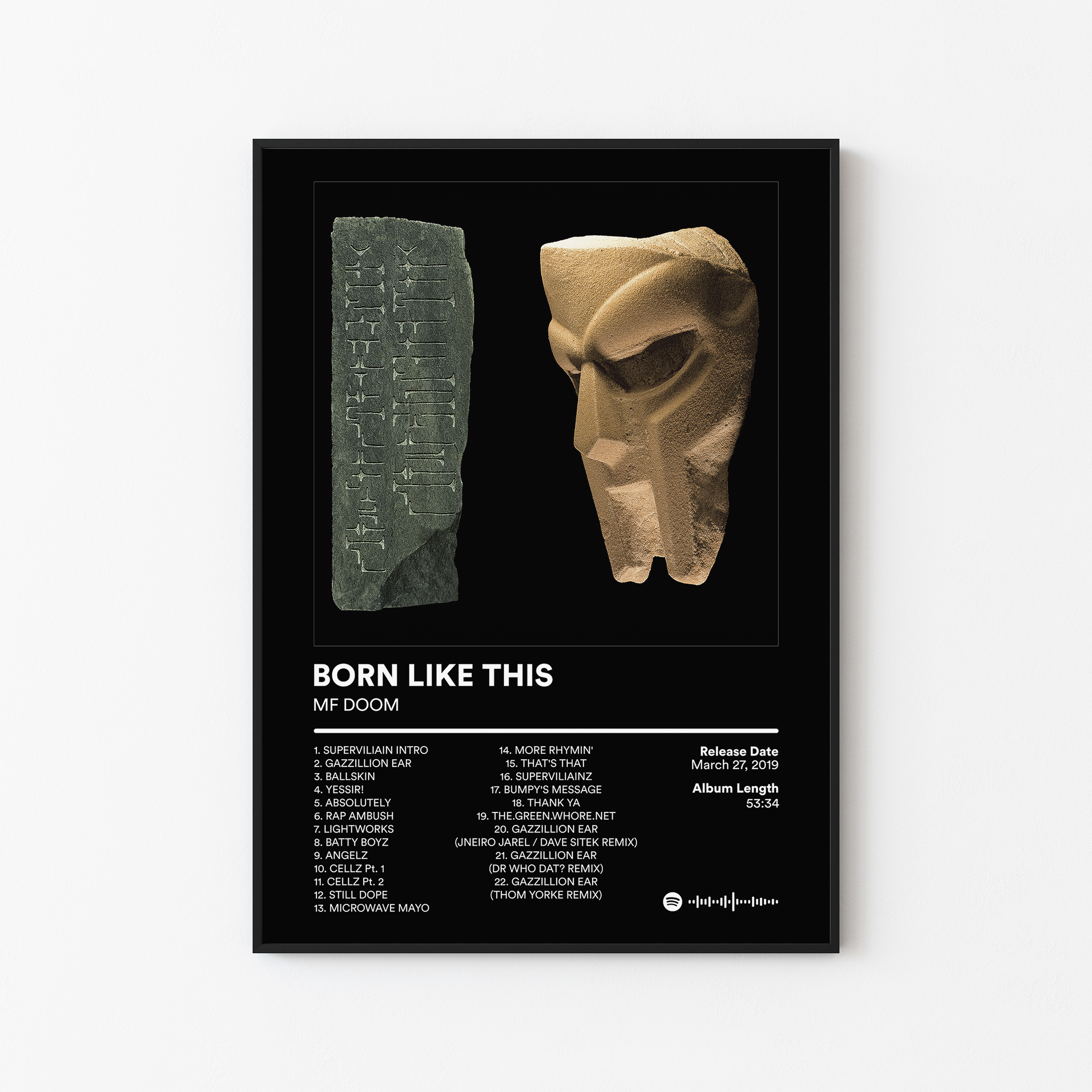 MF DOOM BORN LIKE THIS Album Poster