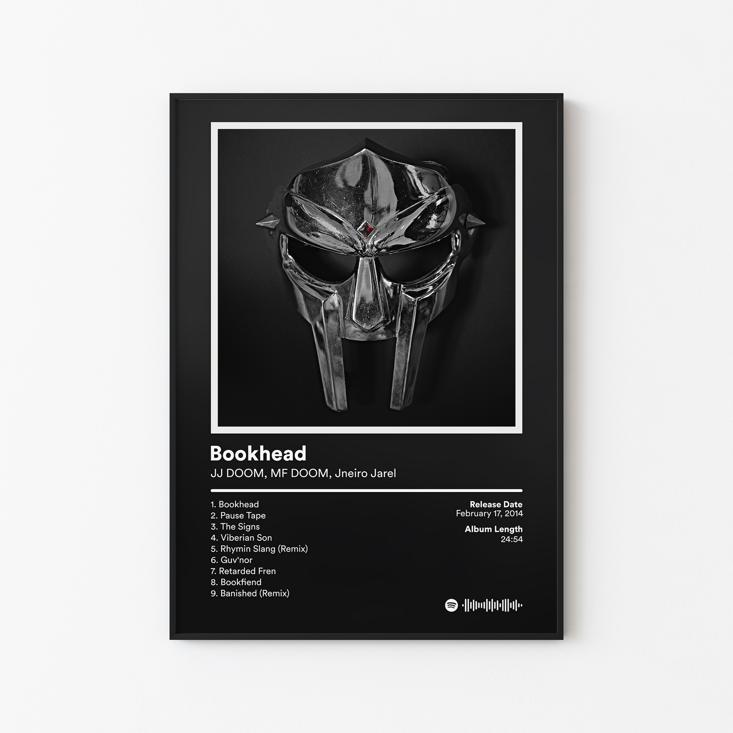 MF DOOM Bookhead Album Poster