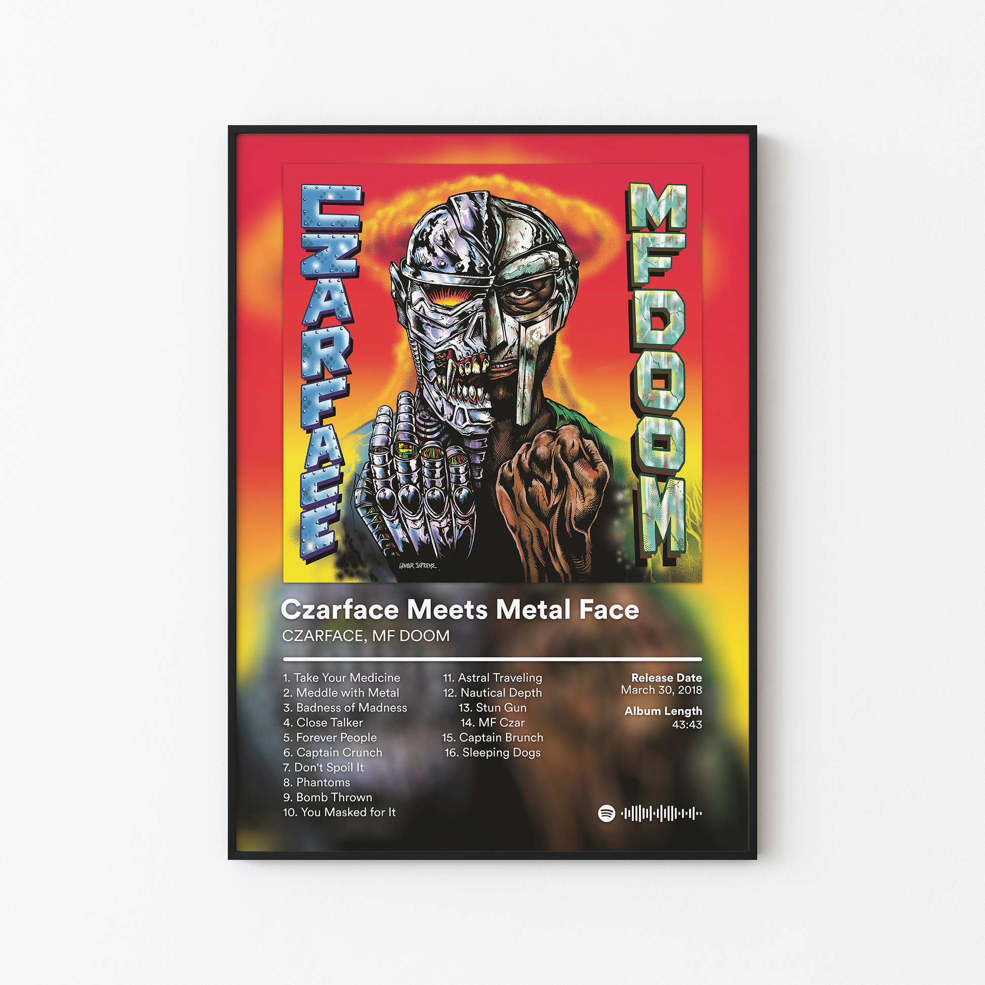 MF DOOM Czarface Meets Metal Face Album Poster