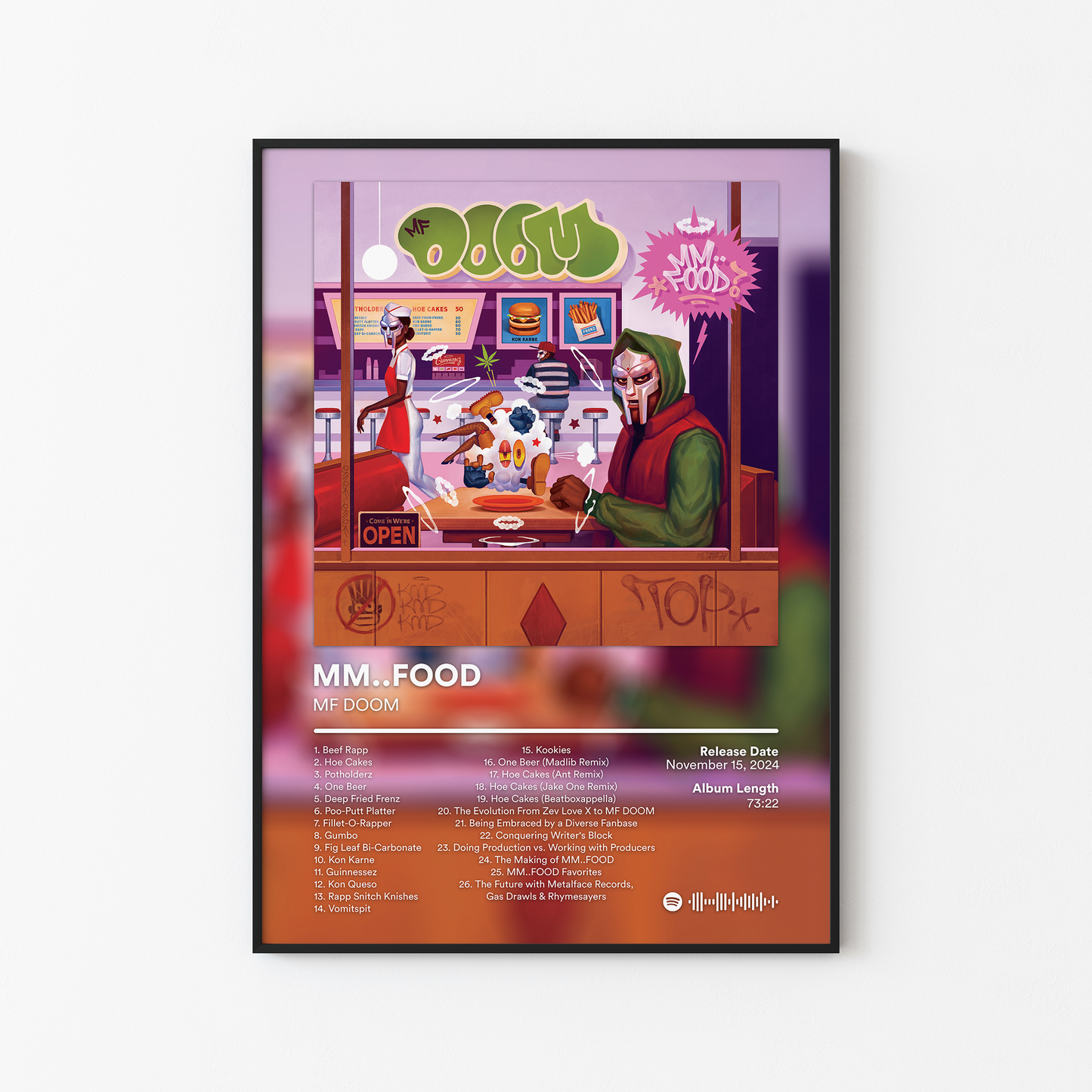 MF DOOM MM..FOOD Album Poster