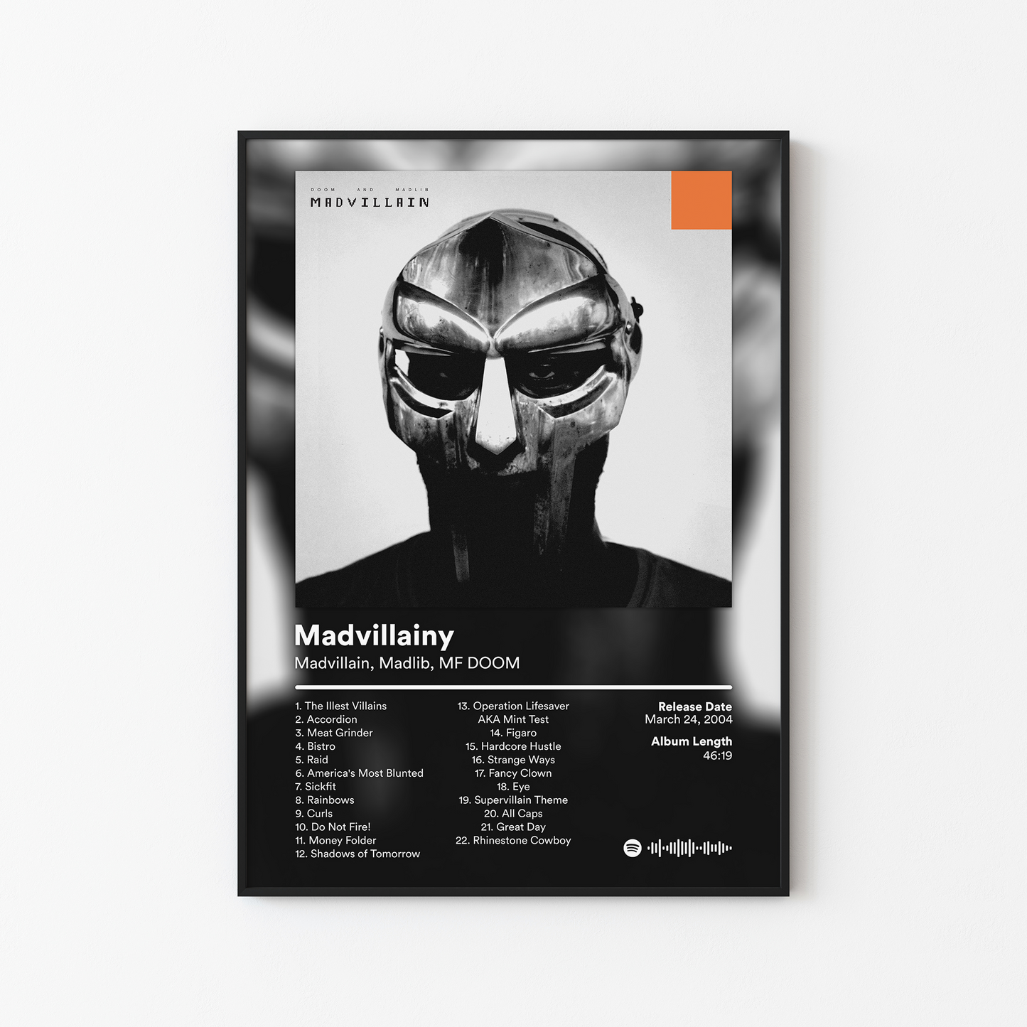 MF DOOM Madvillainy Album Poster