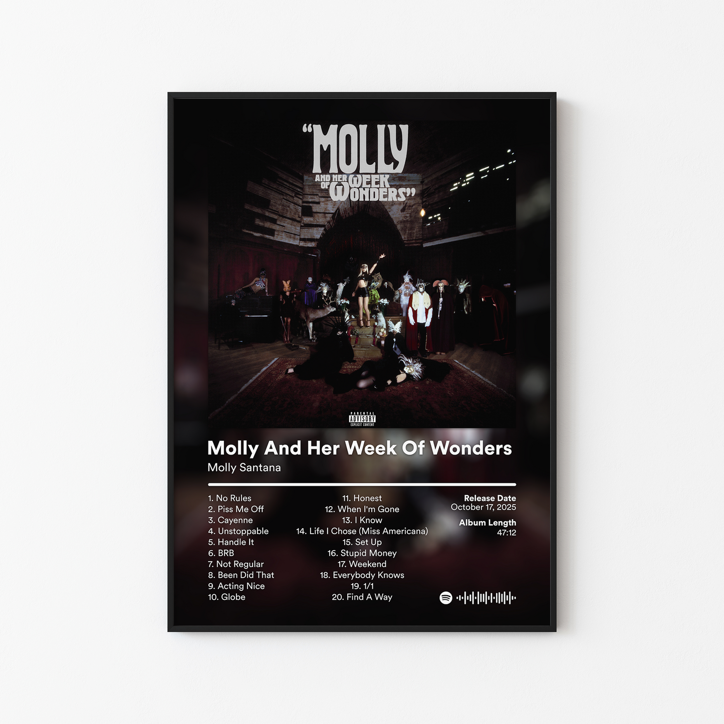 Molly Santana Molly And Her Week Of Wonders Album Poster