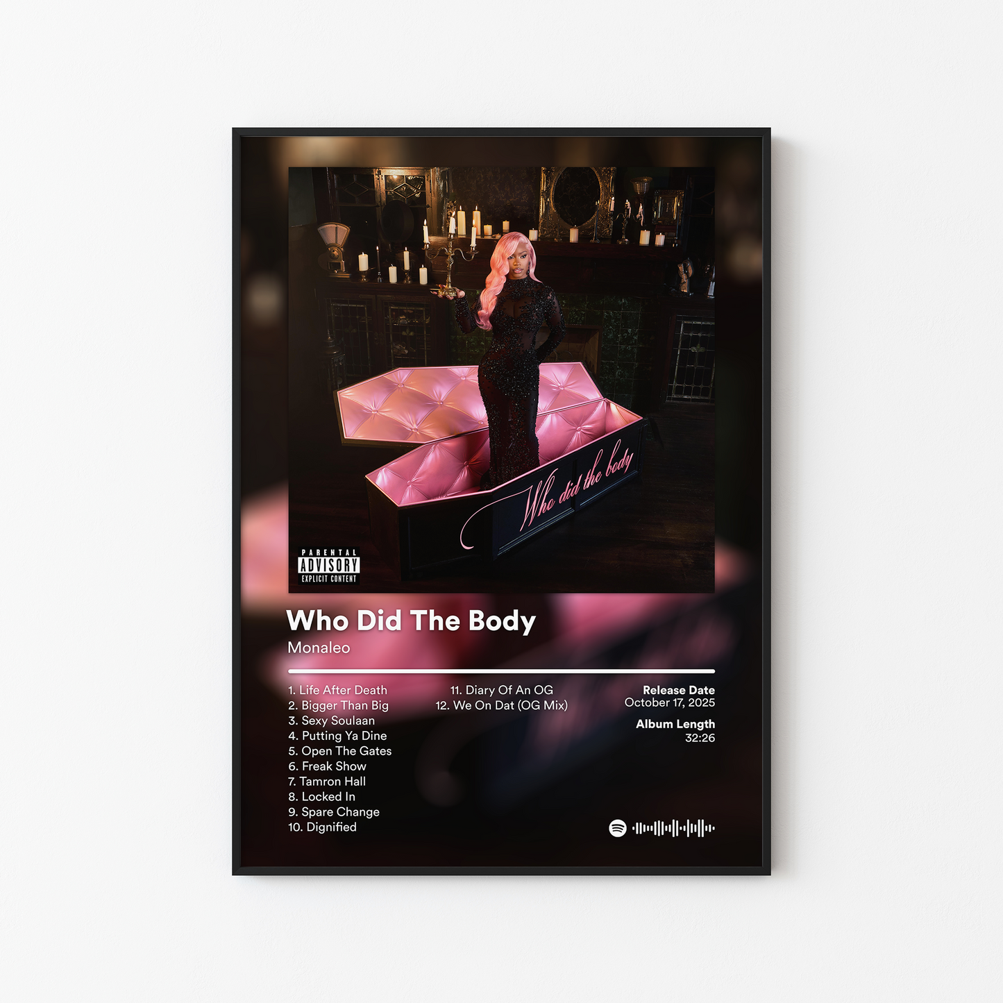 Monaleo Who Did The Body Album Poster