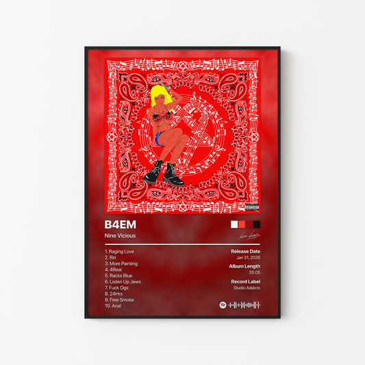 Nine Vicious B4EM Album Posters v2