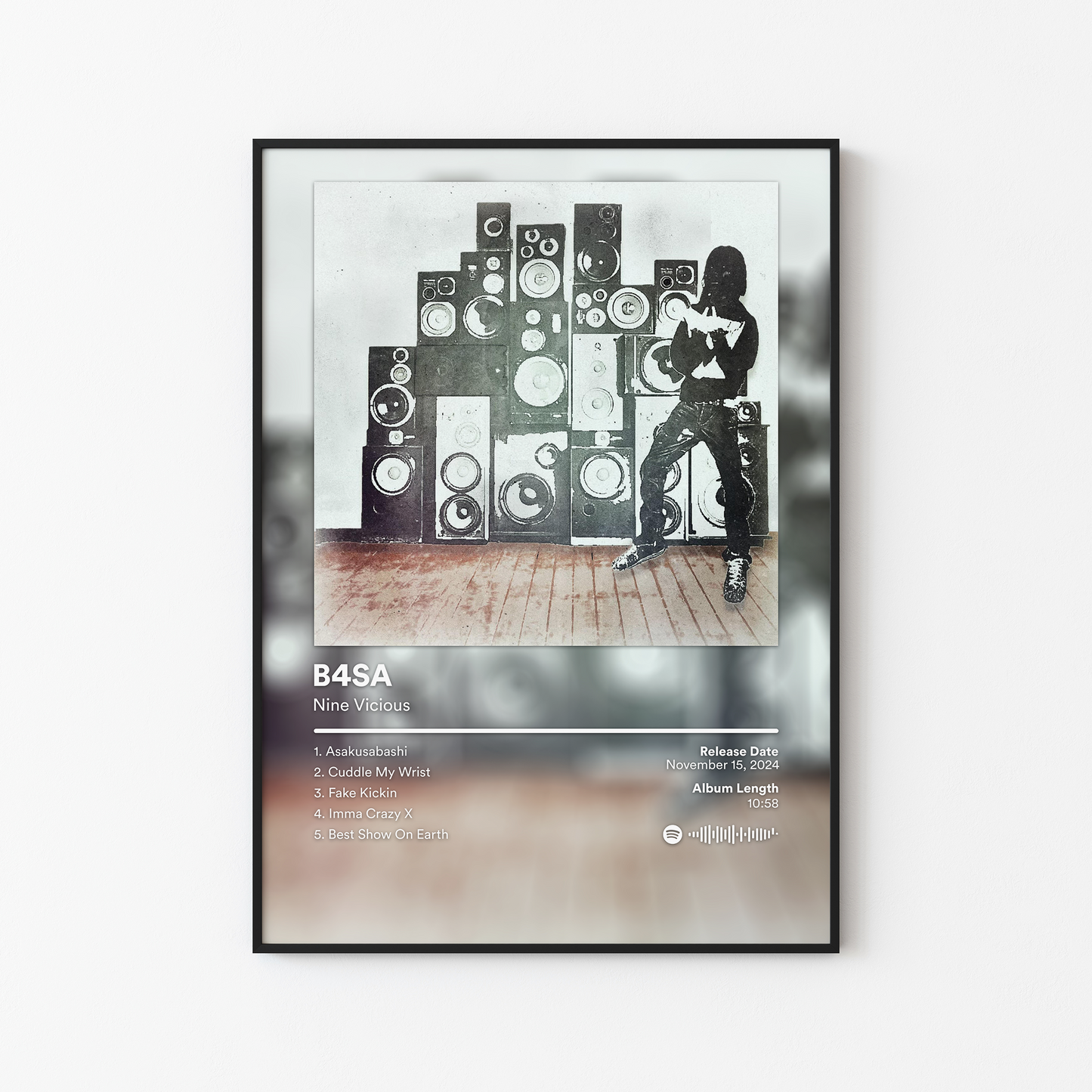 Nine Vicious B4SA Album Poster