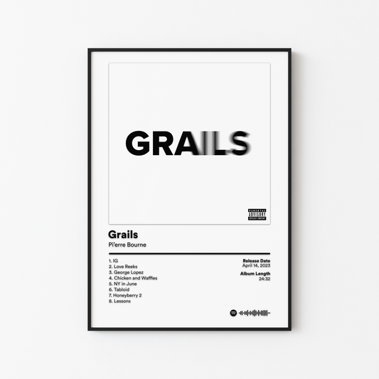 Pierre Bourne Grails Album Poster