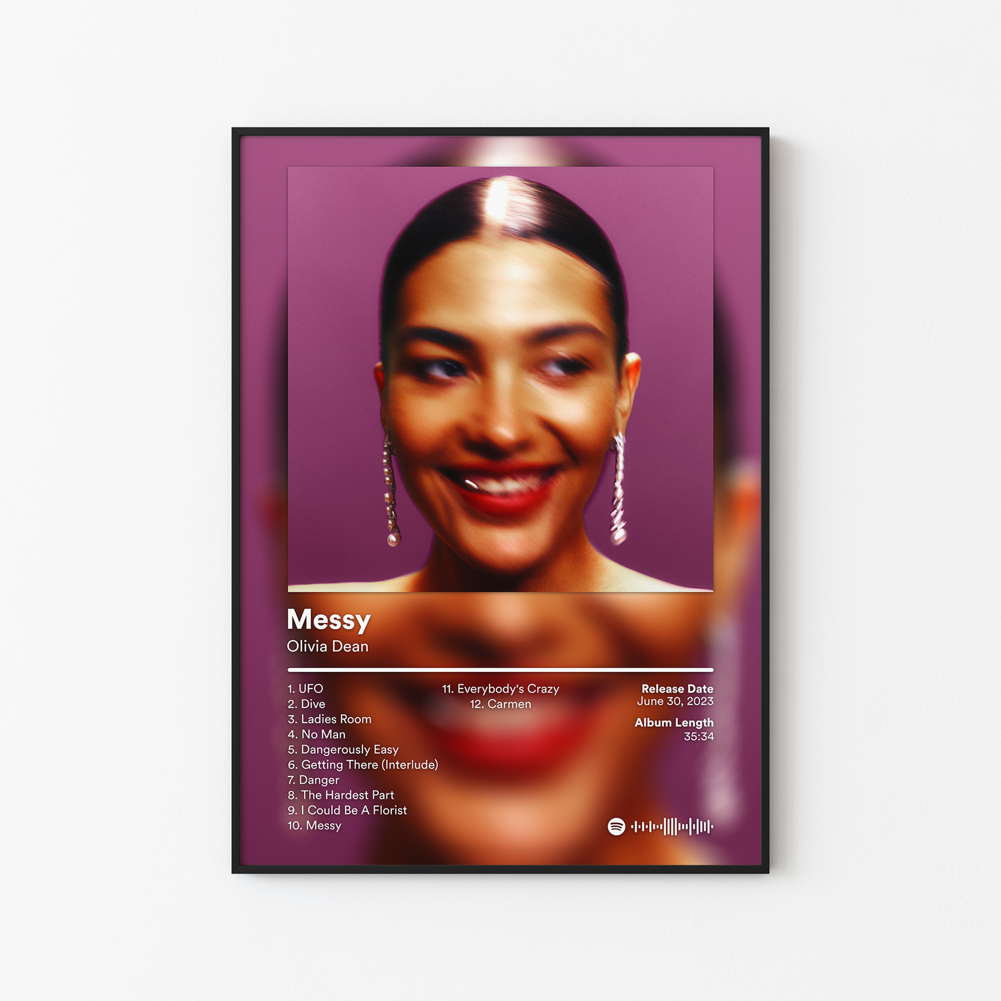 Olivia Dean Messy Album Poster