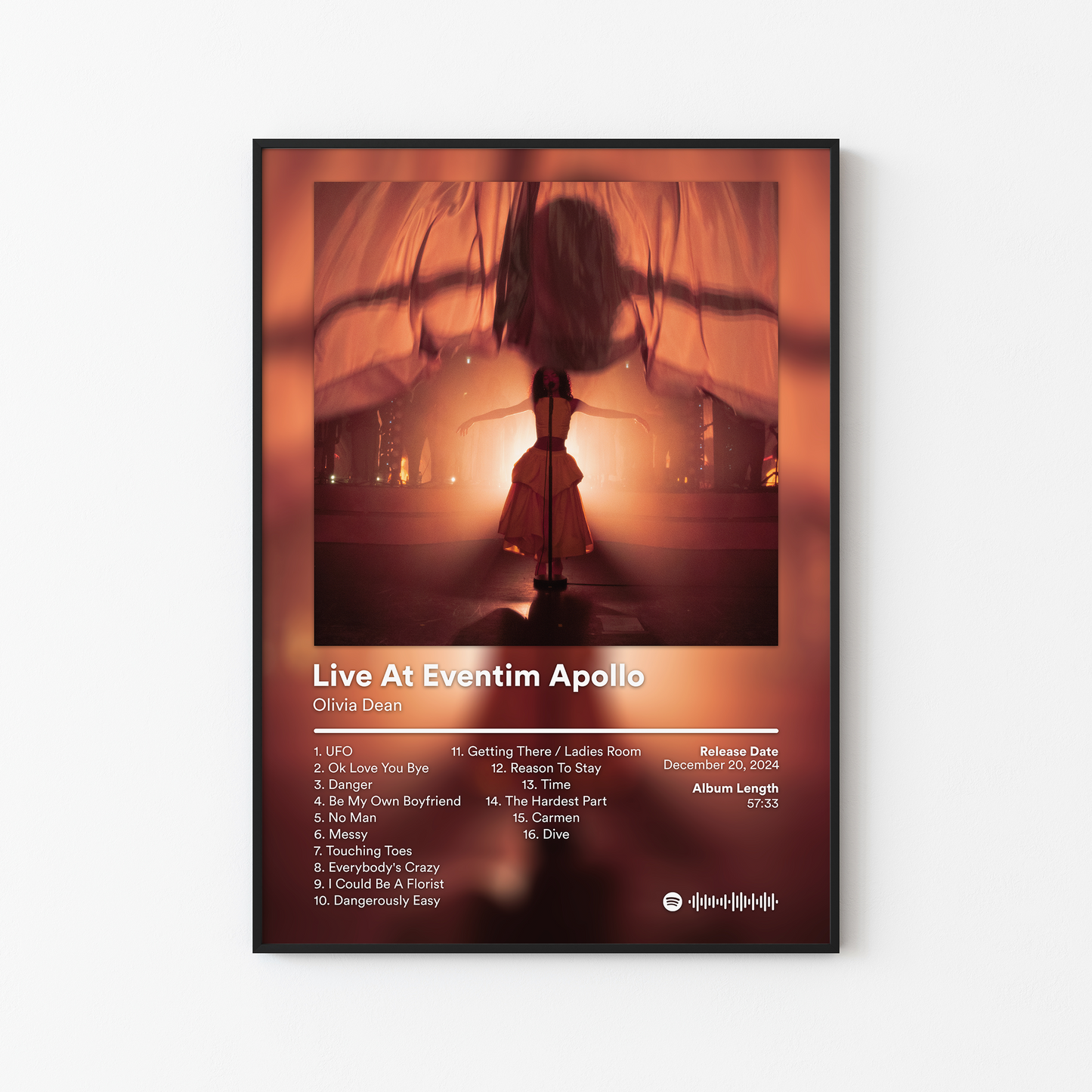 Olivia Dean Live At Eventim Apollo Album Poster