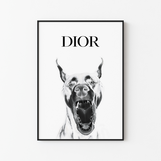 Dior Dobermann Hypebeast Poster