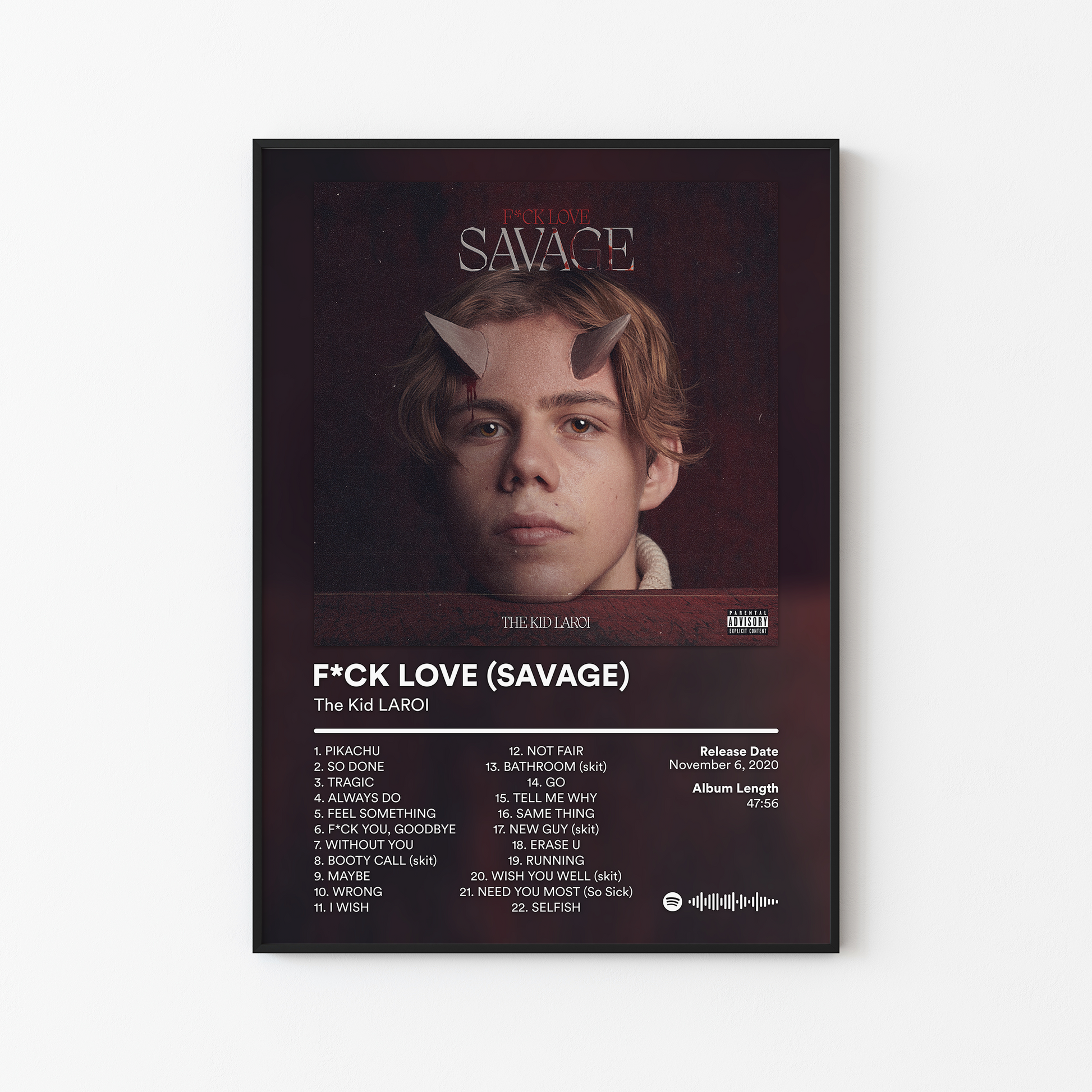The Kid LAROI FUCK LOVE SAVAGE Album Poster
