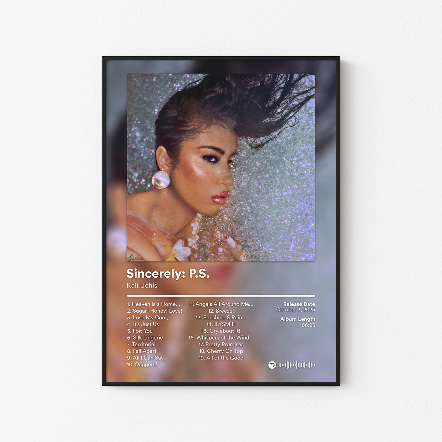Kali Uchis Sincerely PS Album Poster