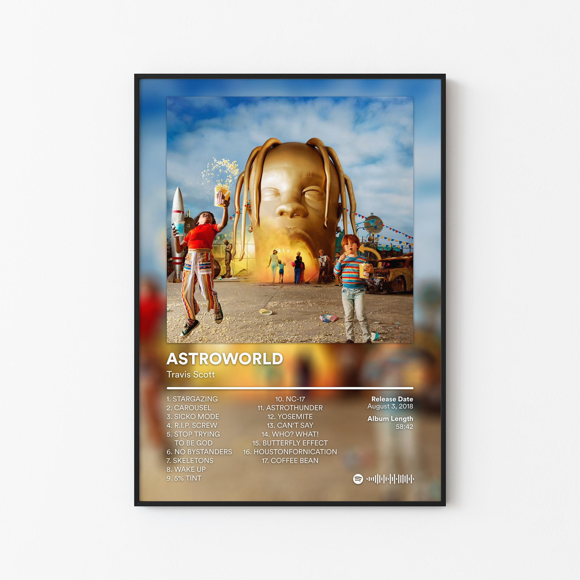 Travis Scott ASTROWORLD Album Poster
