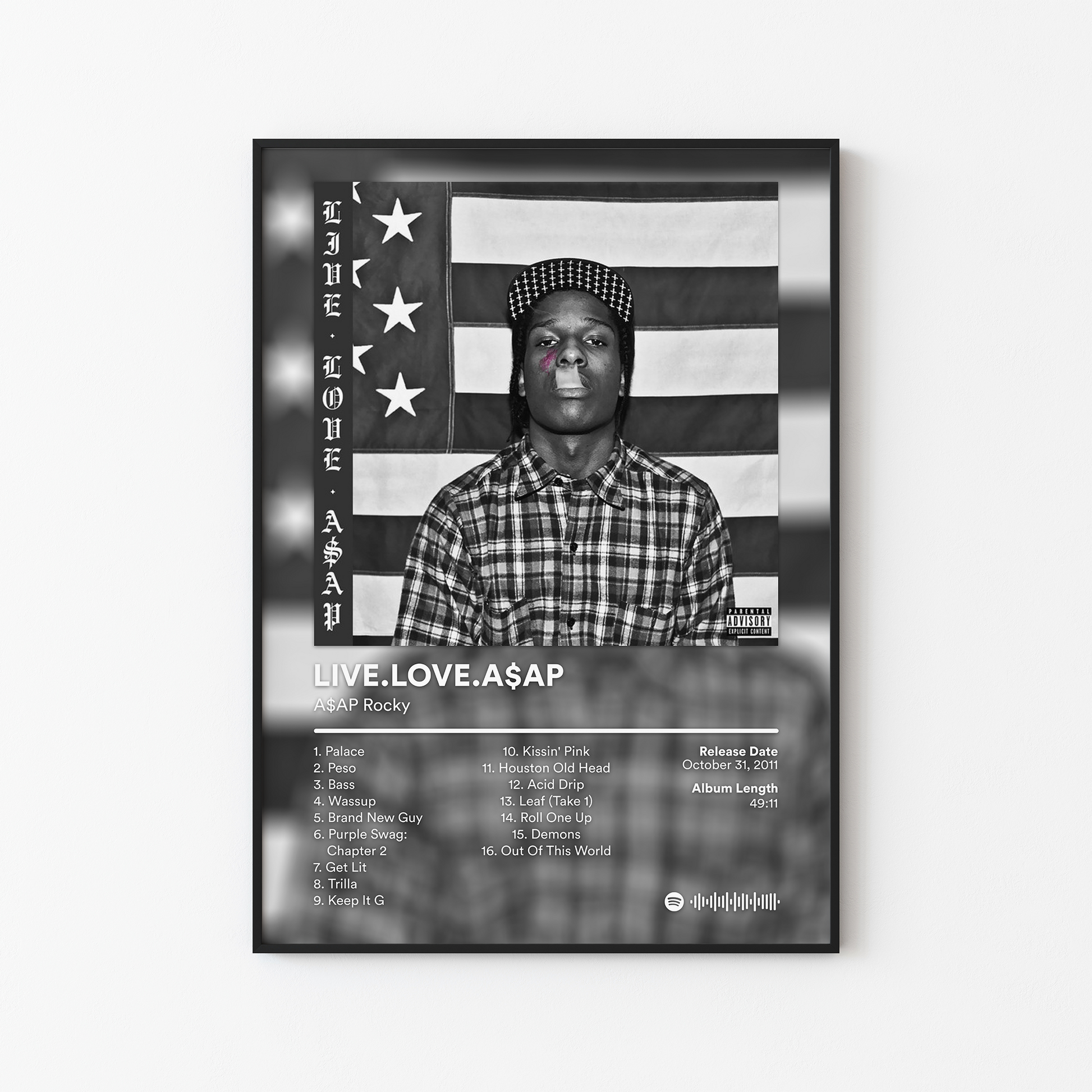 ASAP Rocky LIVE LOVE ASAP Album Poster