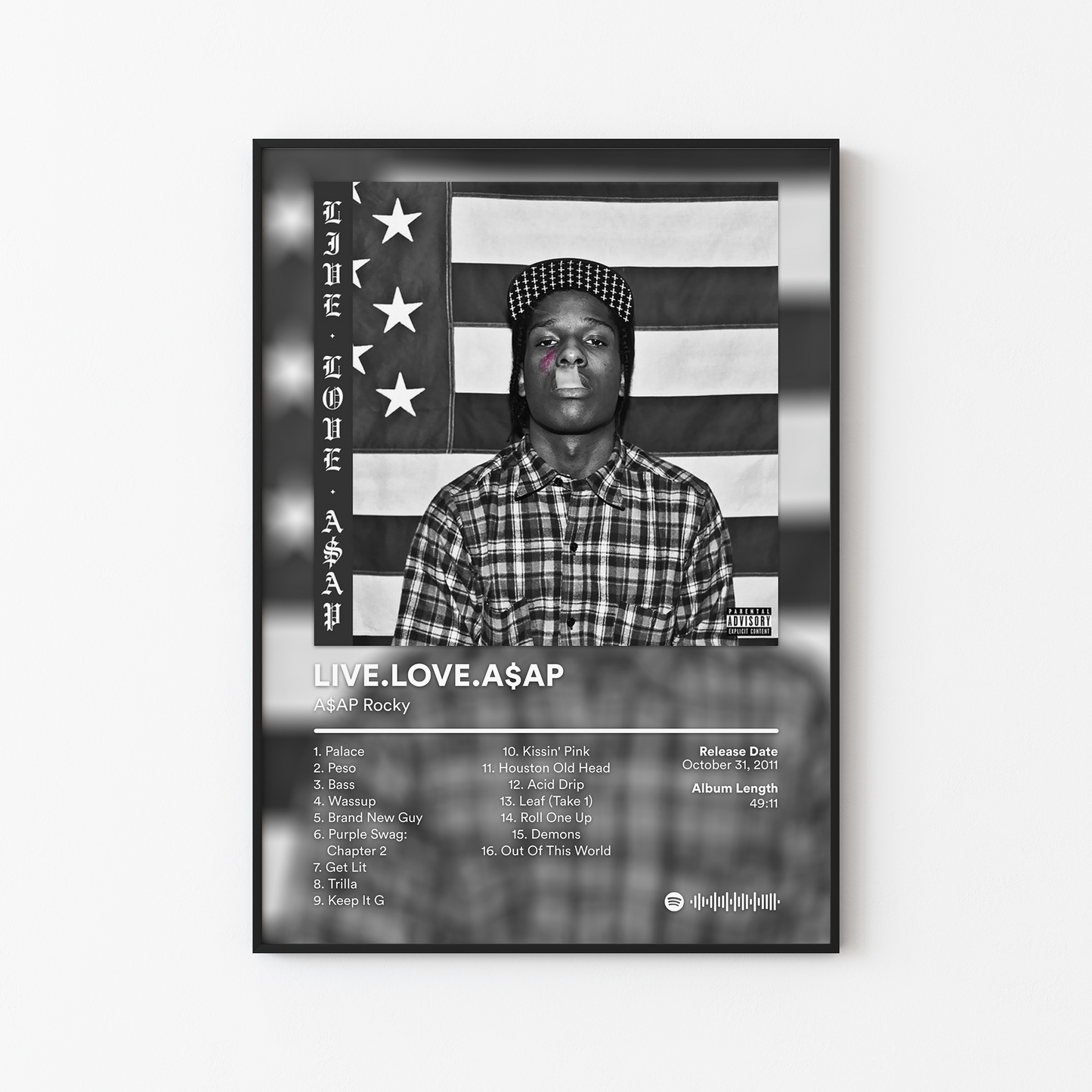 ASAP Rocky LIVE LOVE ASAP Album Poster
