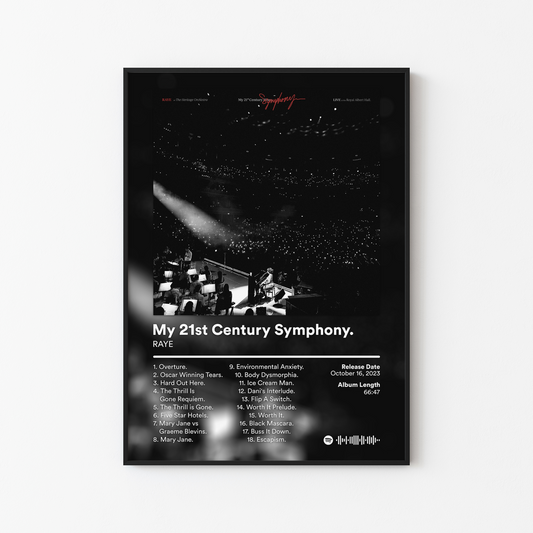 RAYE My 21st Century Symphony Album Poster
