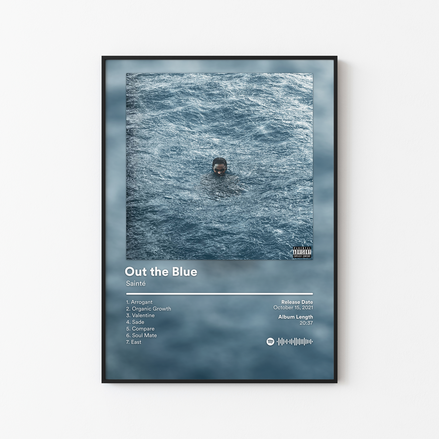 Sainte Out the Blue Album Poster