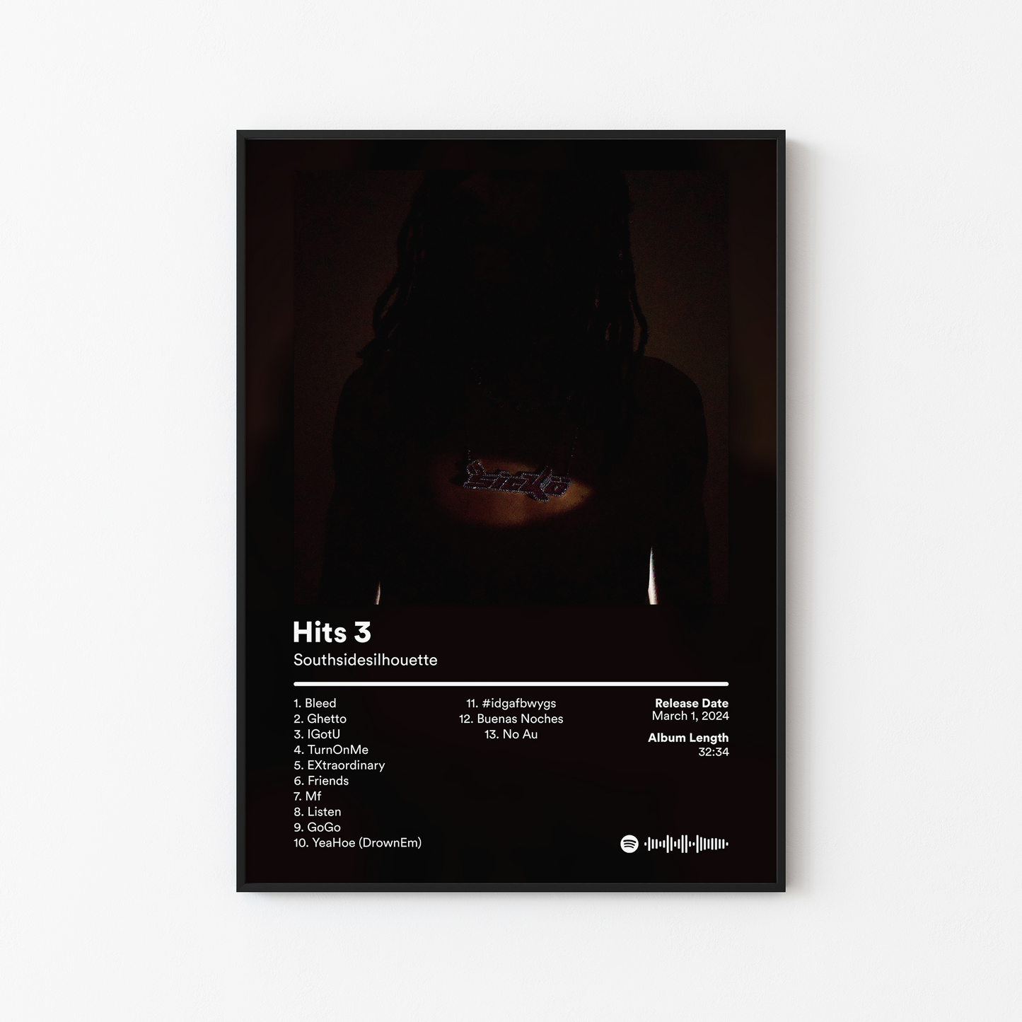 Southsidesilhouette Hits 3 Album Poster