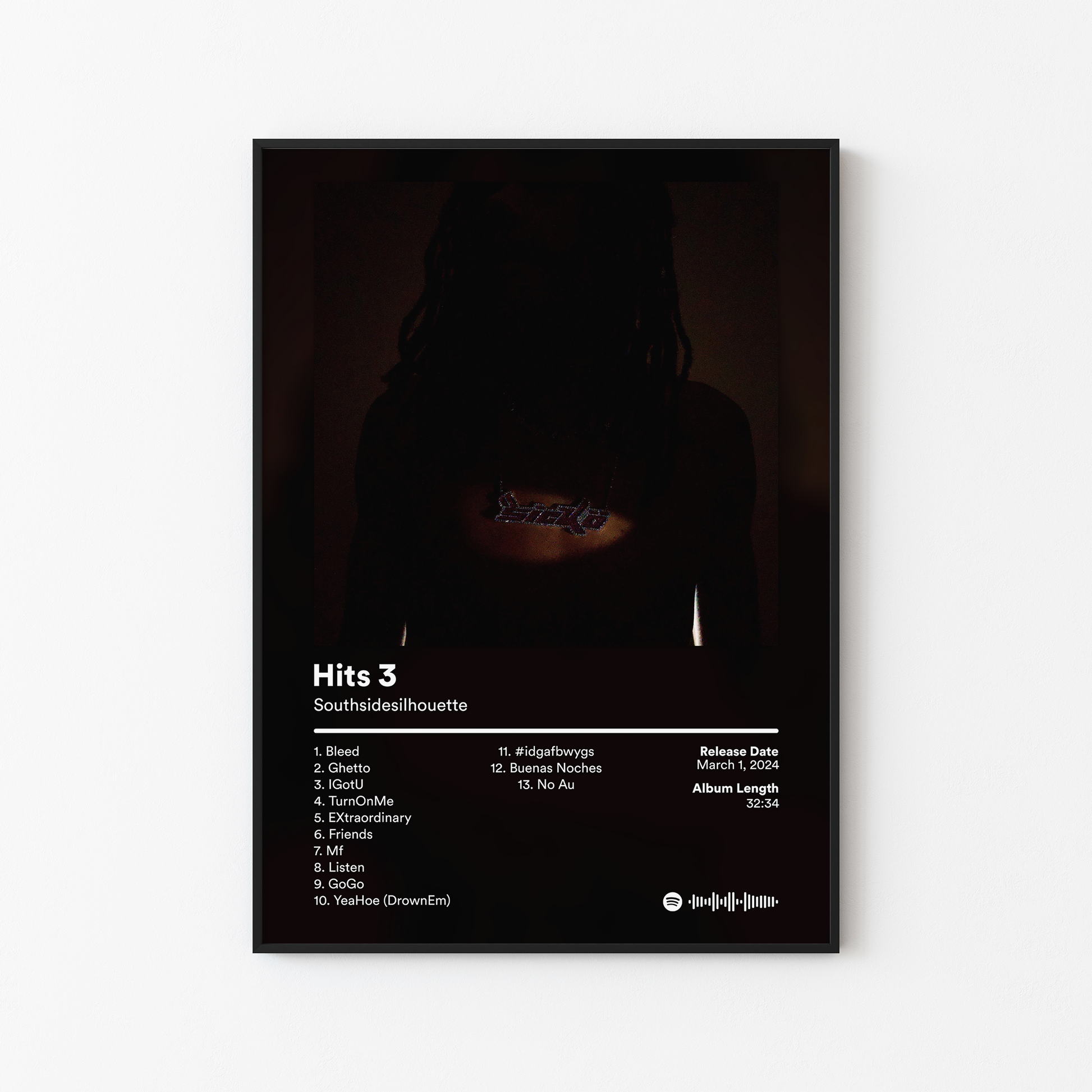 Southsidesilhouette Hits 3 Album Poster