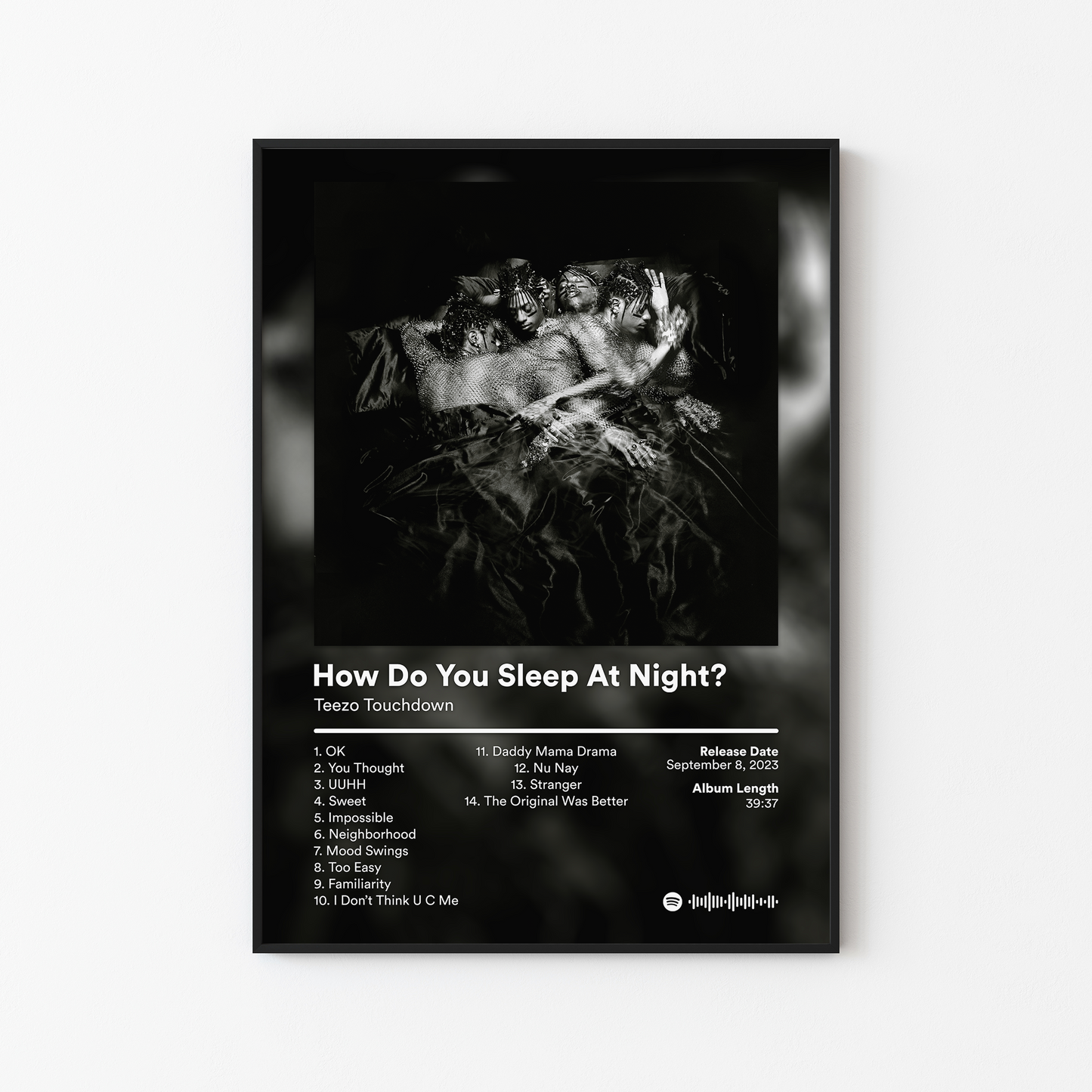 Teezo Touchdown How Do You Sleep At Night Album Poster