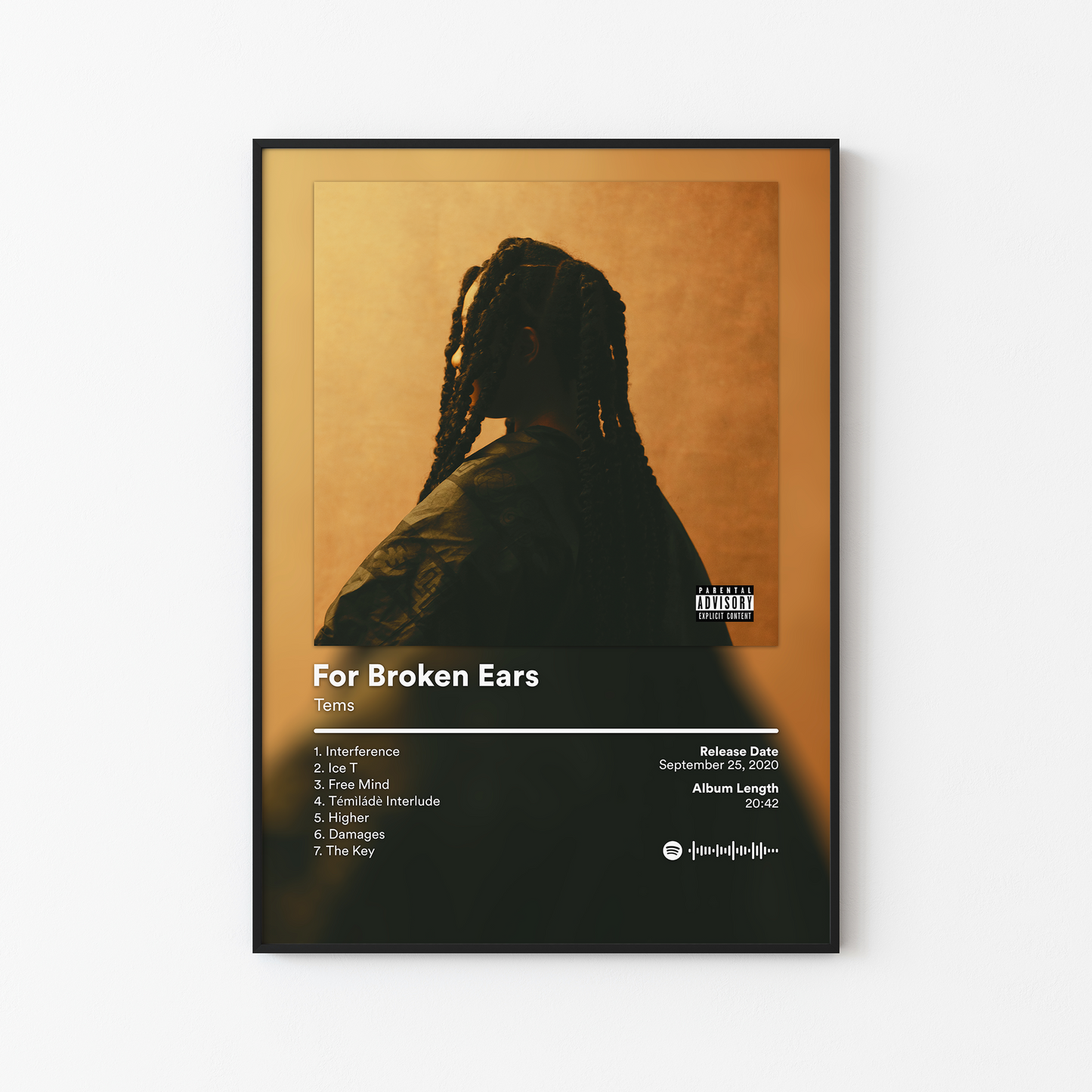 Tems For Broken Ears Album Poster