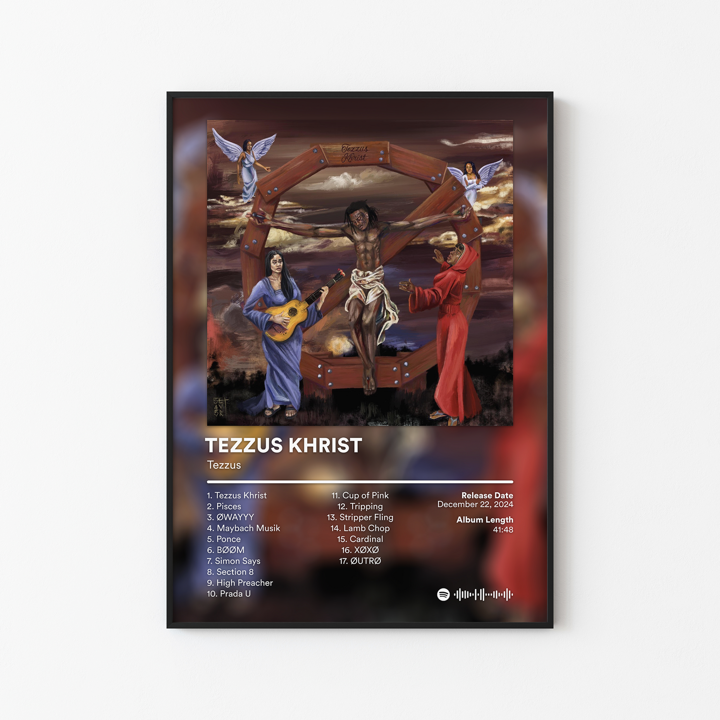 Tezzus TEZZUS KHRIST Album Poster