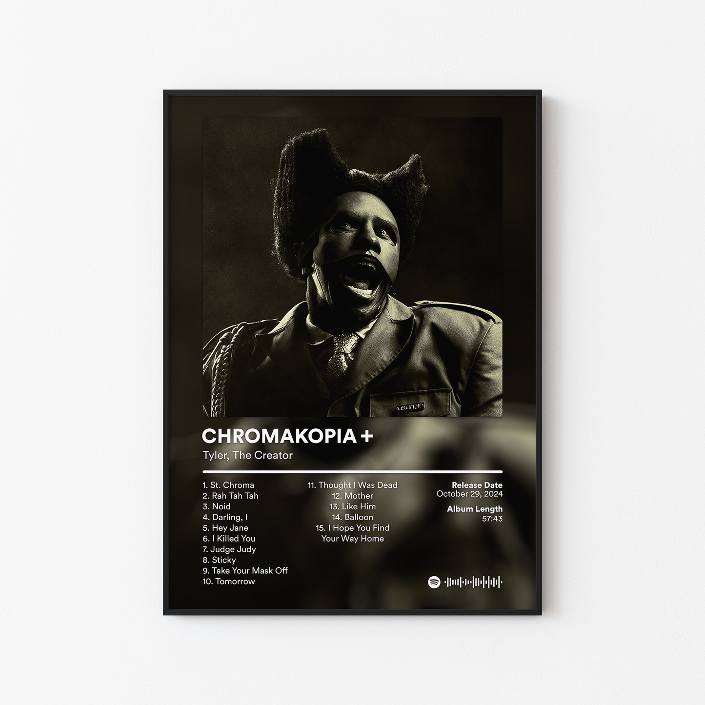 Tyler The Creator CHROMAKOPIA Plus Album Poster