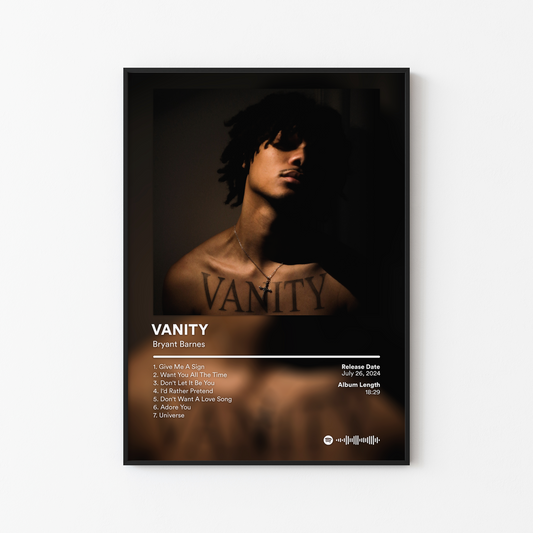 Bryant Barnes VANITY Album Poster