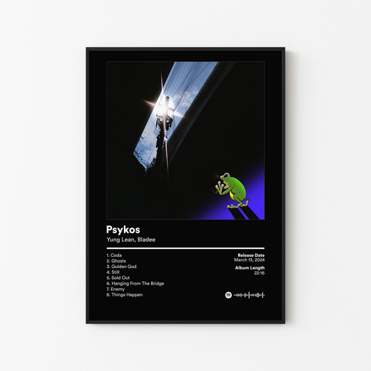 Yung Lean Psykos Album Poster