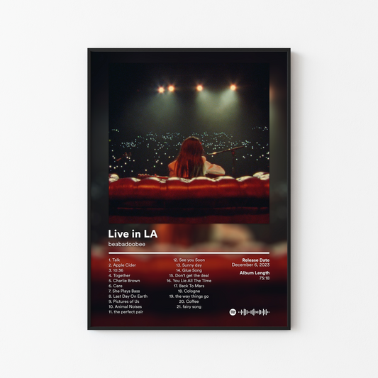 beabadoobee Live in LA Album Poster