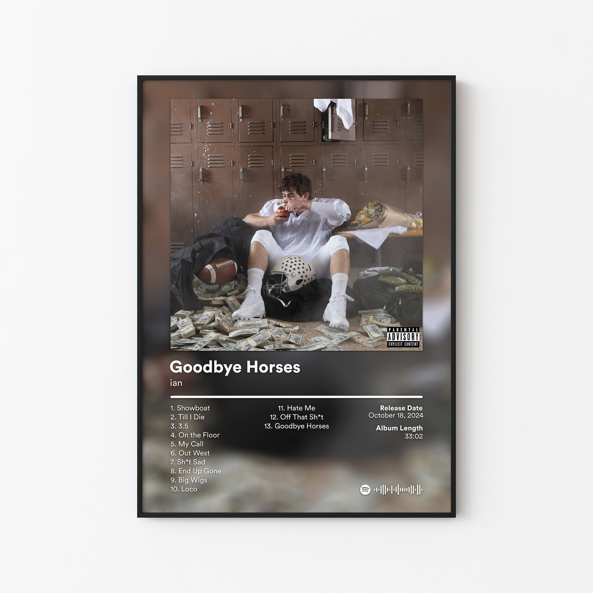 ian Goodbye Horses Album Poster