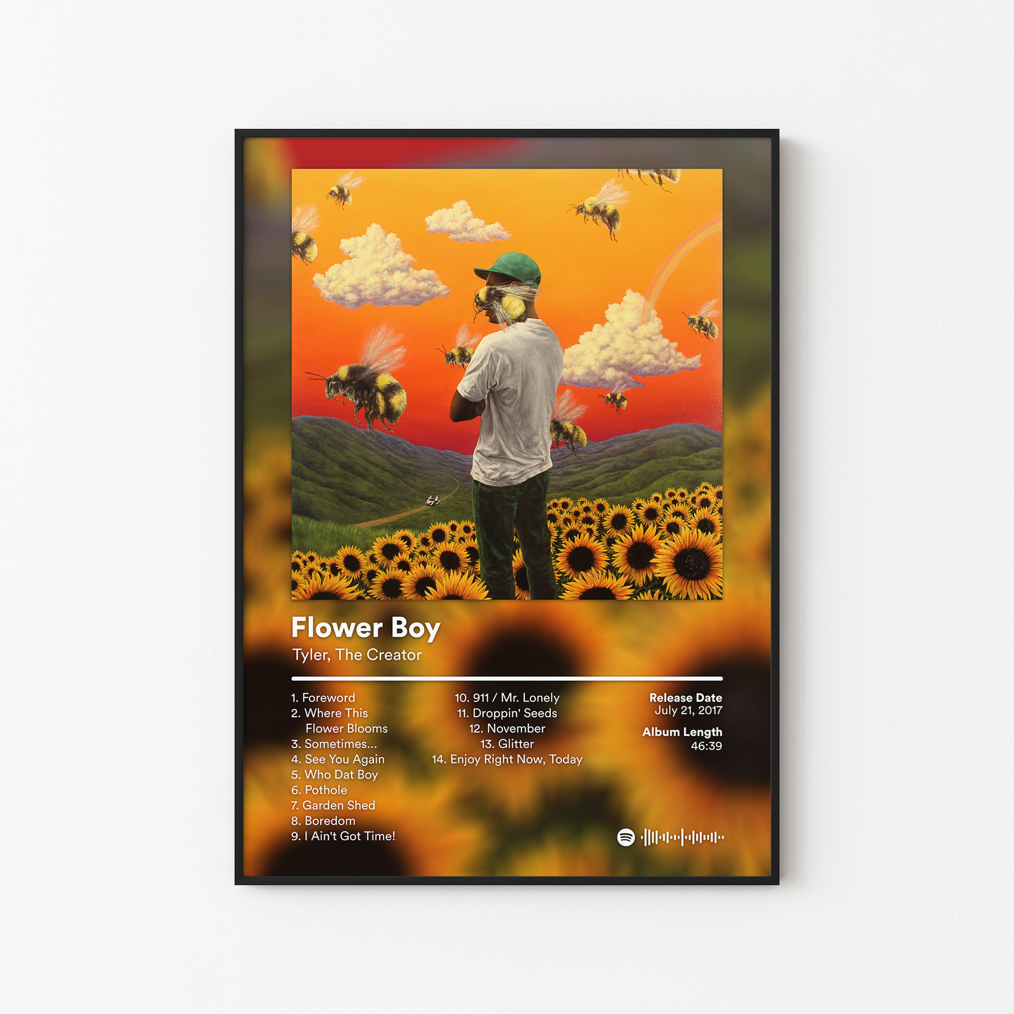 Tyler The Creator Flower Boy Album Poster
