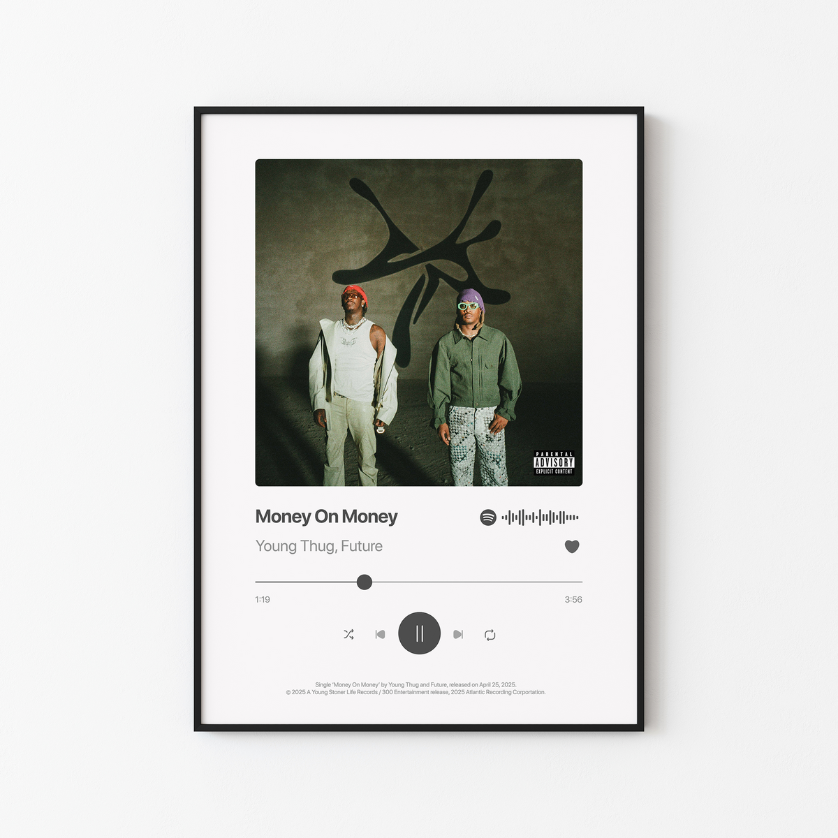 Young Thug Money On Money Poster