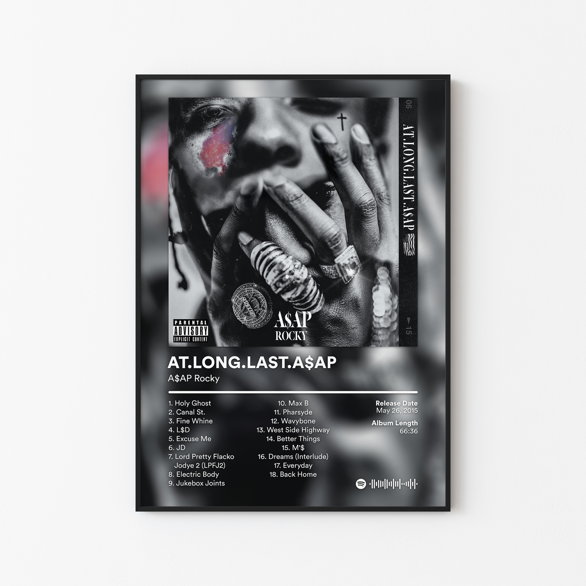 ASAP Rocky AT LONG LAST ASAP Album Poster