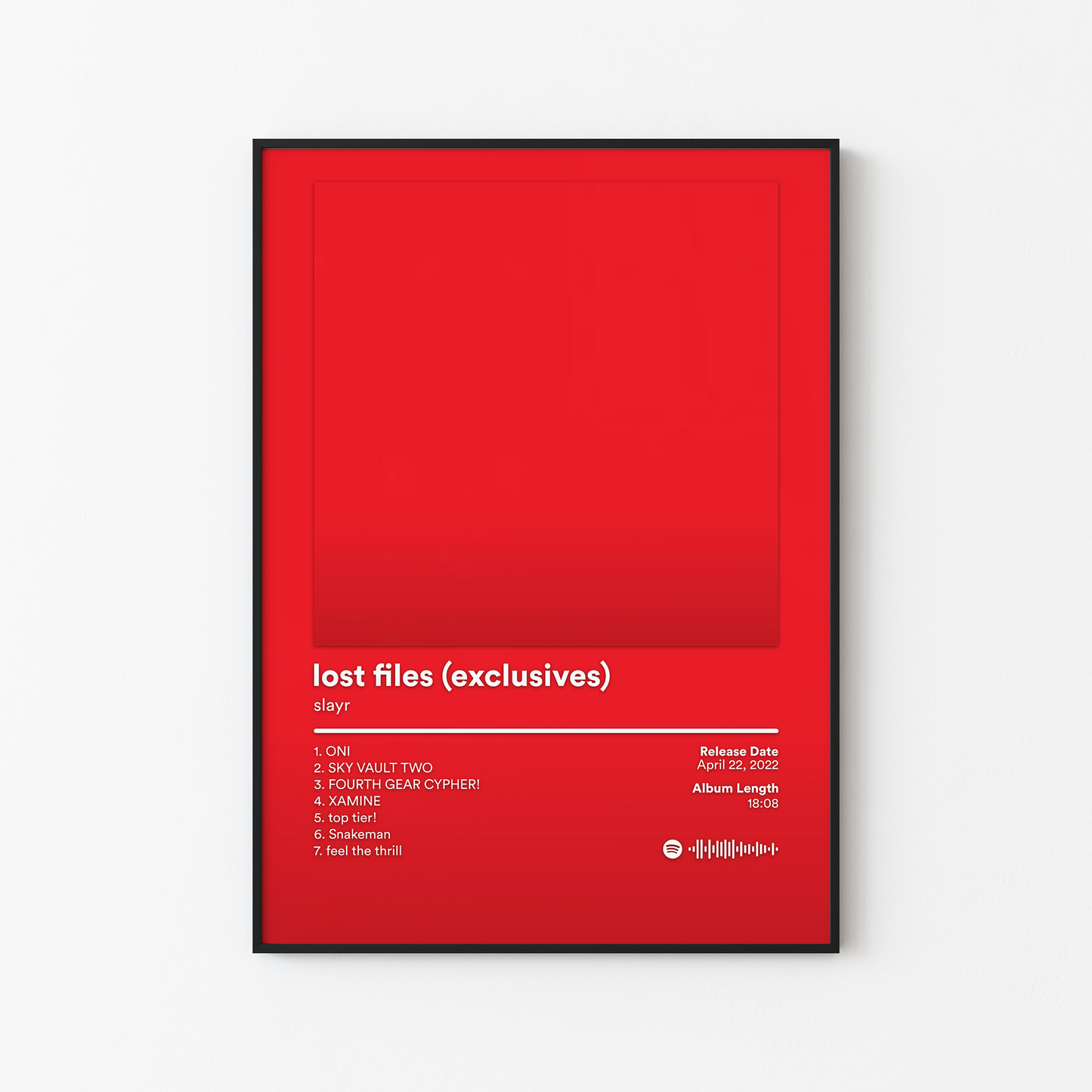 slayr lost files exclusives Album Poster
